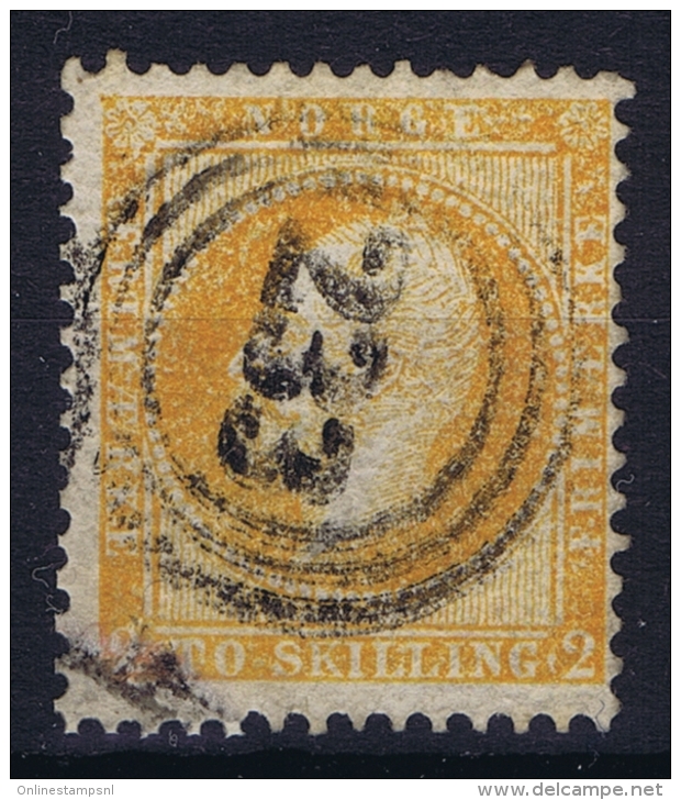 Norway:  Mi  2 Obl./Gestempelt/used  1856 - Gebruikt