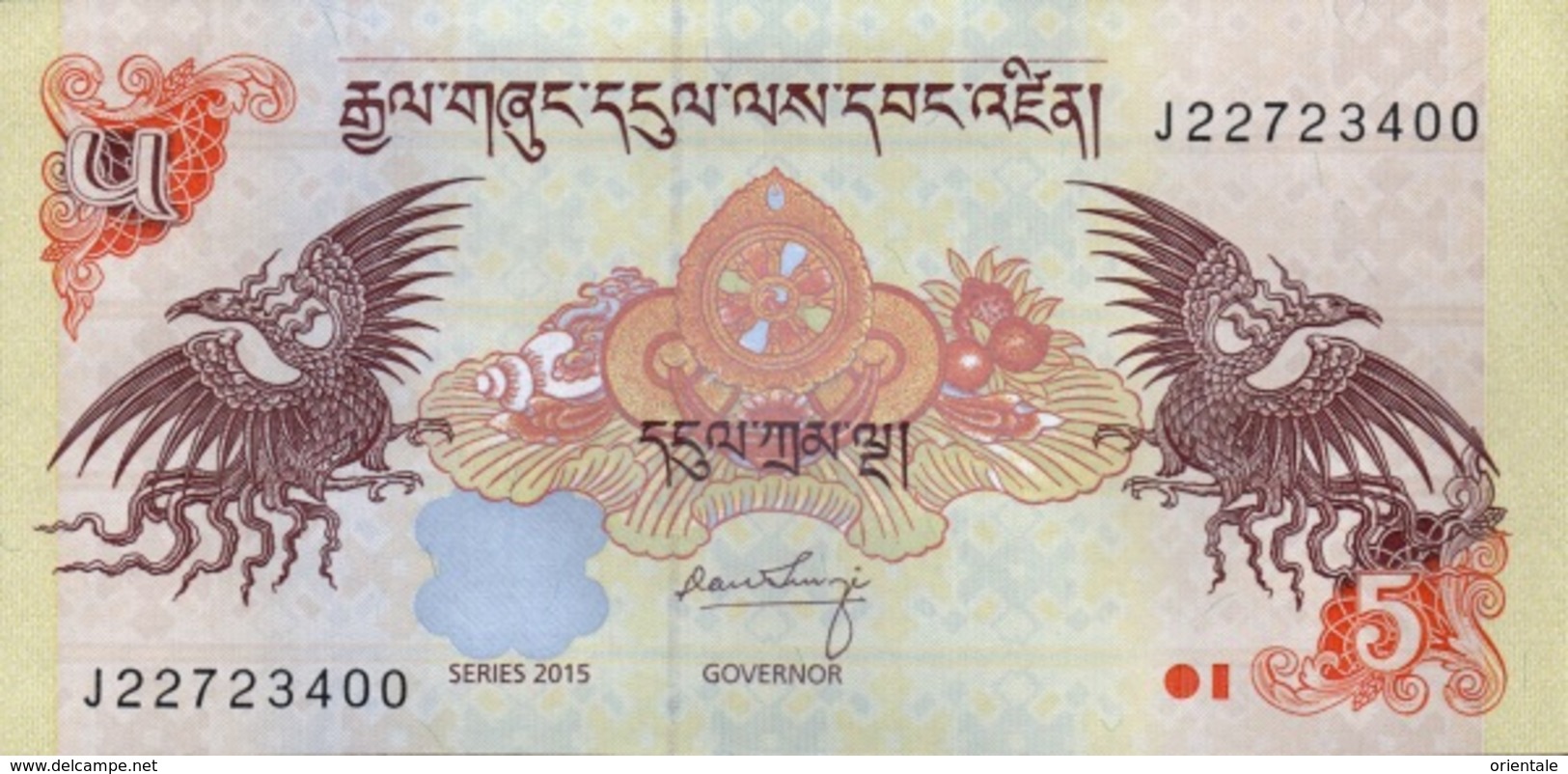 BHUTAN P. 28c 5 N 2015 UNC (2 Billets) - Bhutan