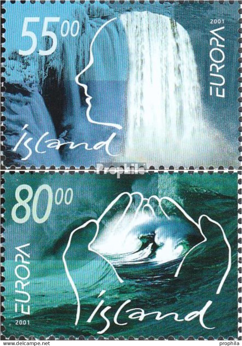 Island 981-982 (kompl.Ausg.) Postfrisch 2001 Wasser - Ungebraucht