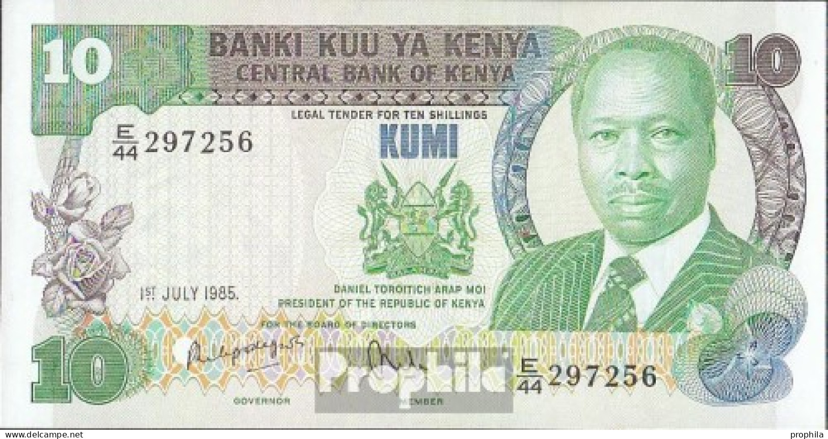 Kenia Pick-Nr: 20d Bankfrisch 1985 20 Shillings - Kenia