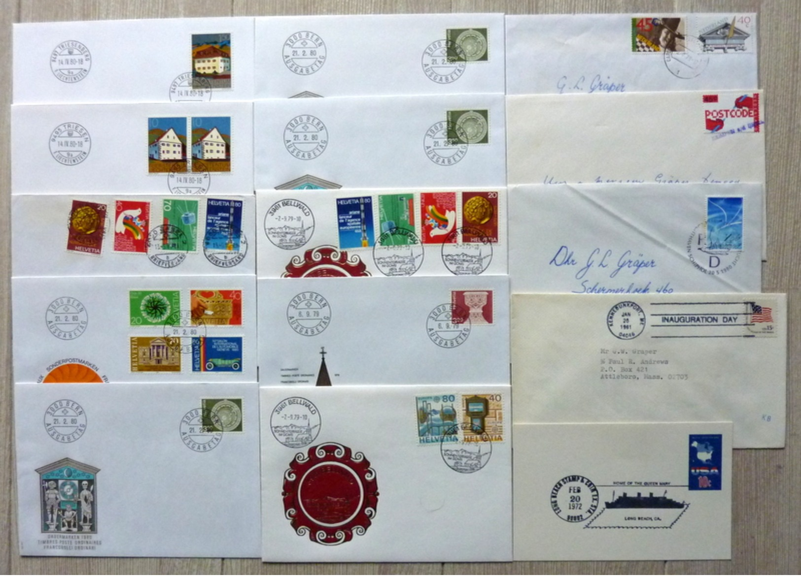 World big box FDC/letters/covers/stamps