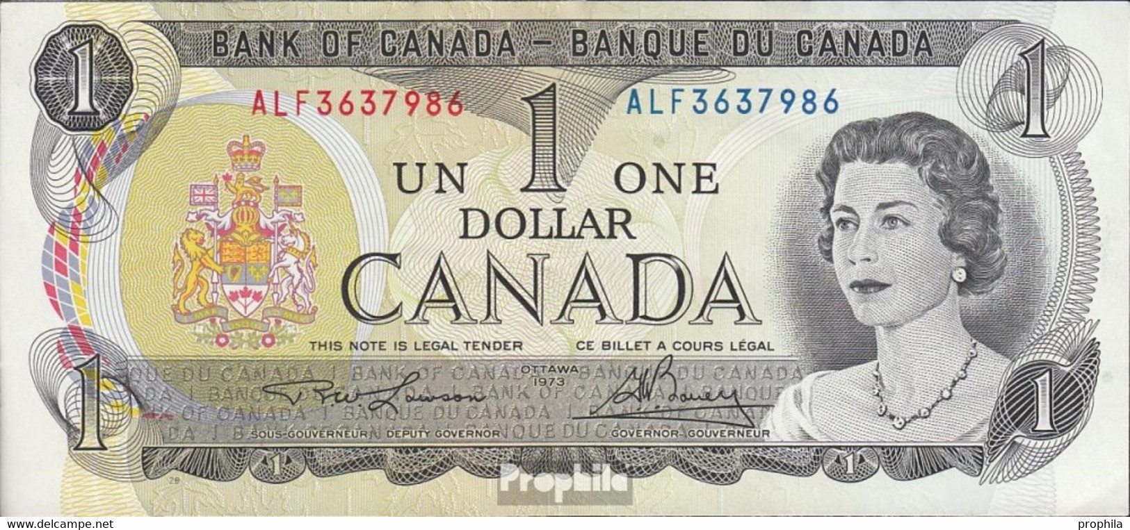 Kanada Pick-Nr: 85b Bankfrisch 1973 1 Dollar - Kanada