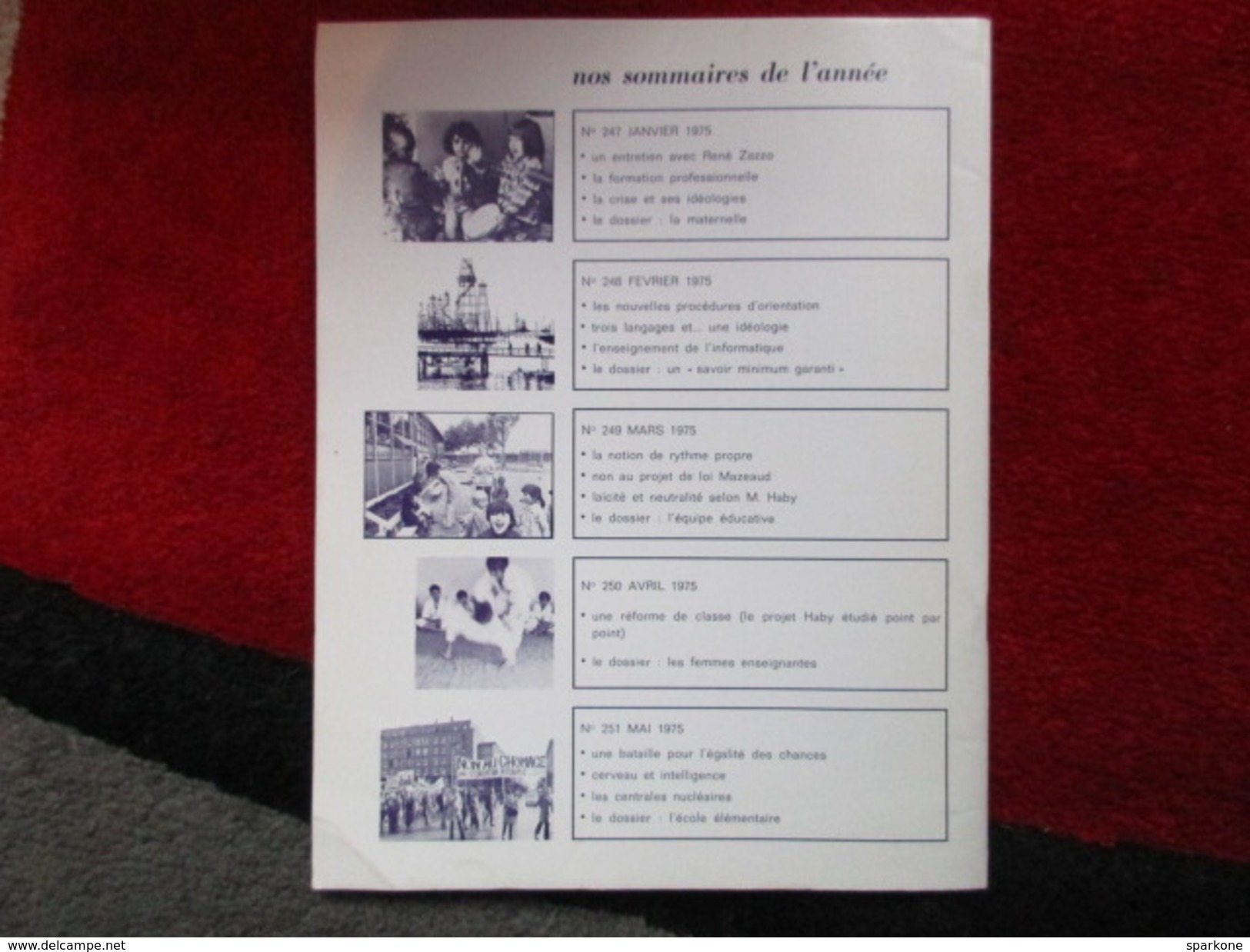 L'école Et La Nation / N° 252 - Juin-Juillet 1975 - Autres & Non Classés