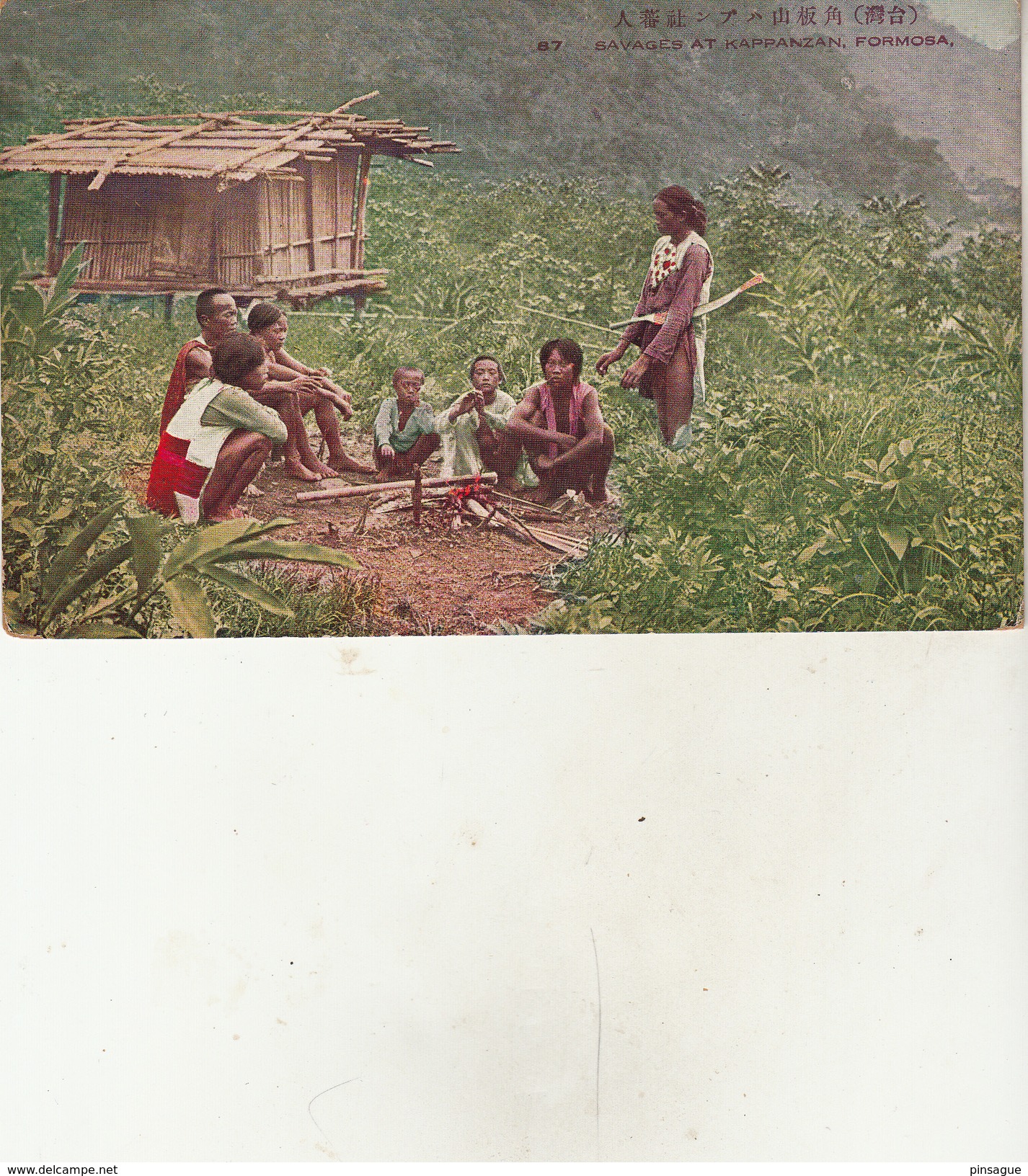 Savages At Kappanzan, Formosa, Asia, Postcard - Autres & Non Classés