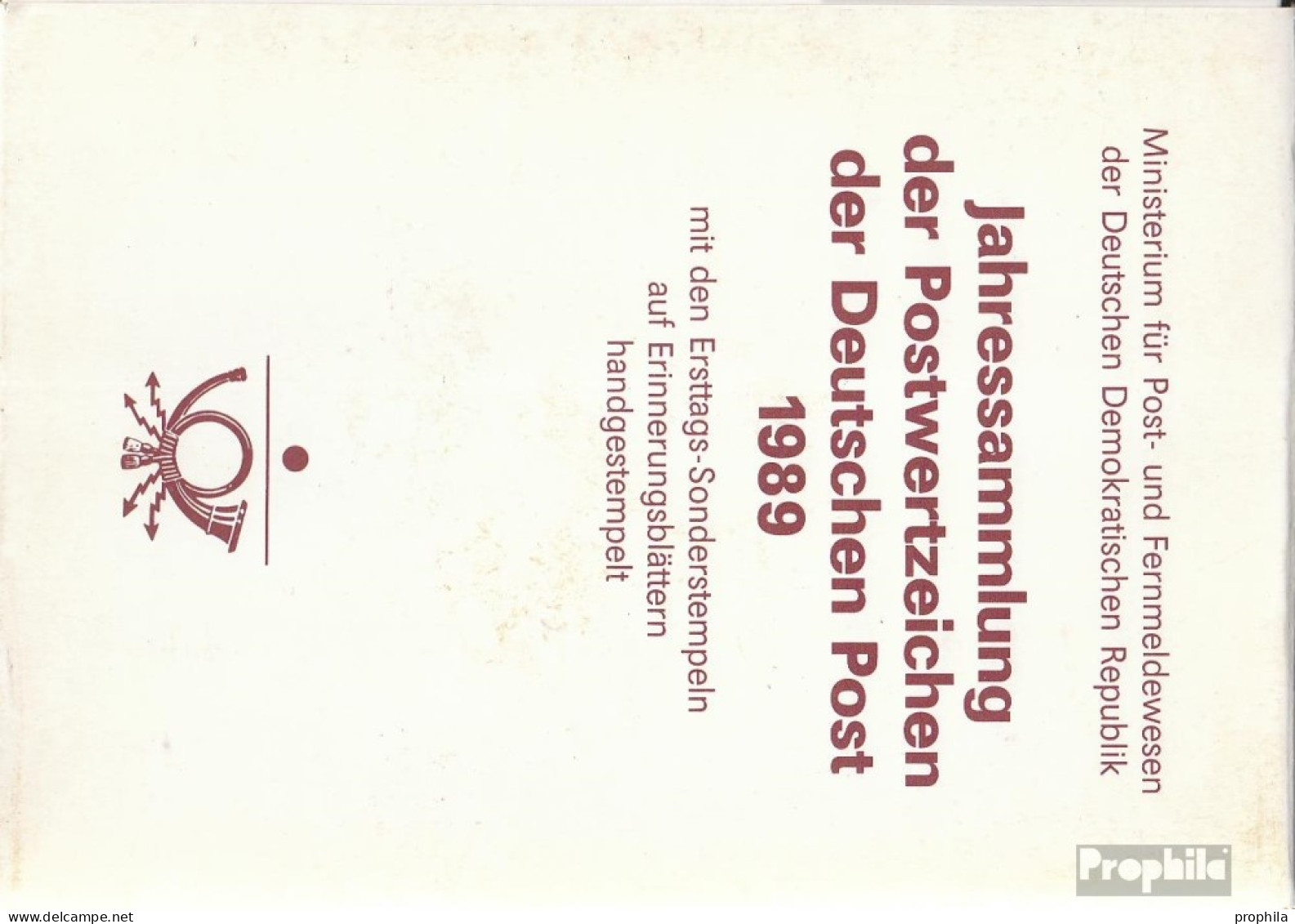 DDR 1989 Gestempelt Jahressammlung Faltblätter Mit Ersttagsstempel - Sammlungen