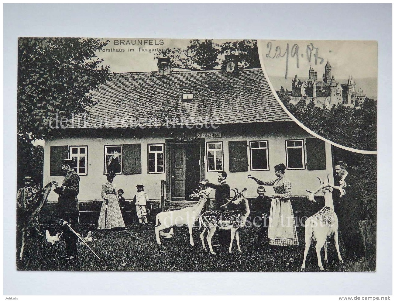 GERMANIA DEUTSCHLAND Braunfels Porsthaus Gasthaus Im Tiergarten  AK Postcard - Wetzlar