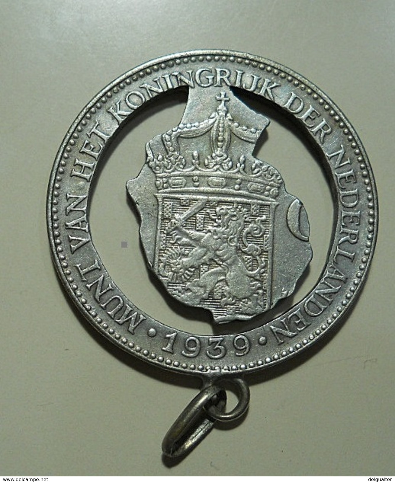 Silver Pendant Made Of A 1 Gulden Silver Coin - Argenterie