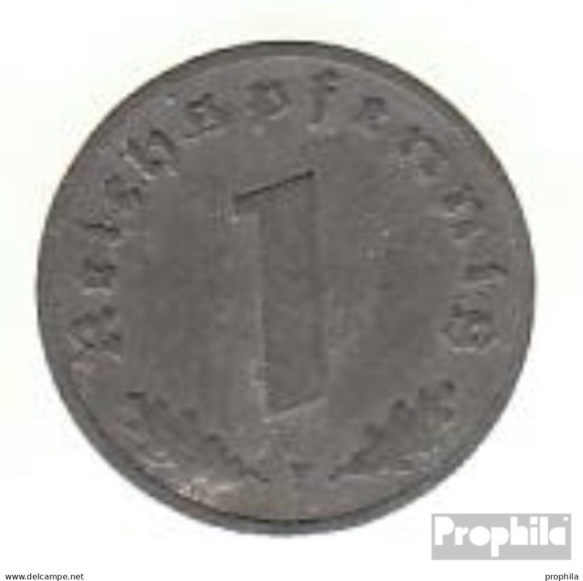 Deutsches Reich Jägernr: 369 1942 G Vorzüglich Zink Vorzüglich 1942 1 Reichspfennig Reichsadler - 1 Reichspfennig