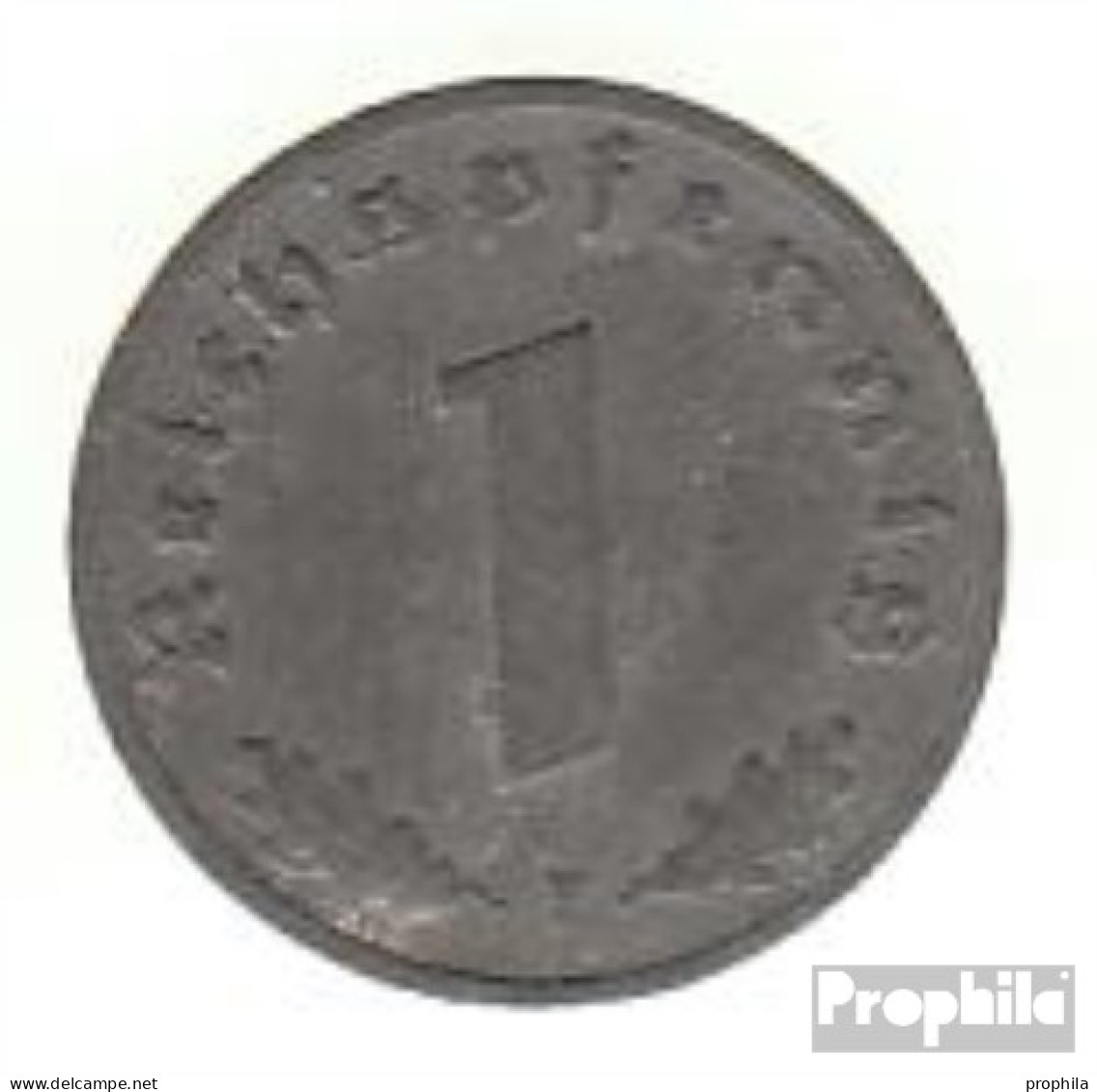 Deutsches Reich Jägernr: 369 1942 B Vorzüglich Zink Vorzüglich 1942 1 Reichspfennig Reichsadler - 1 Reichspfennig