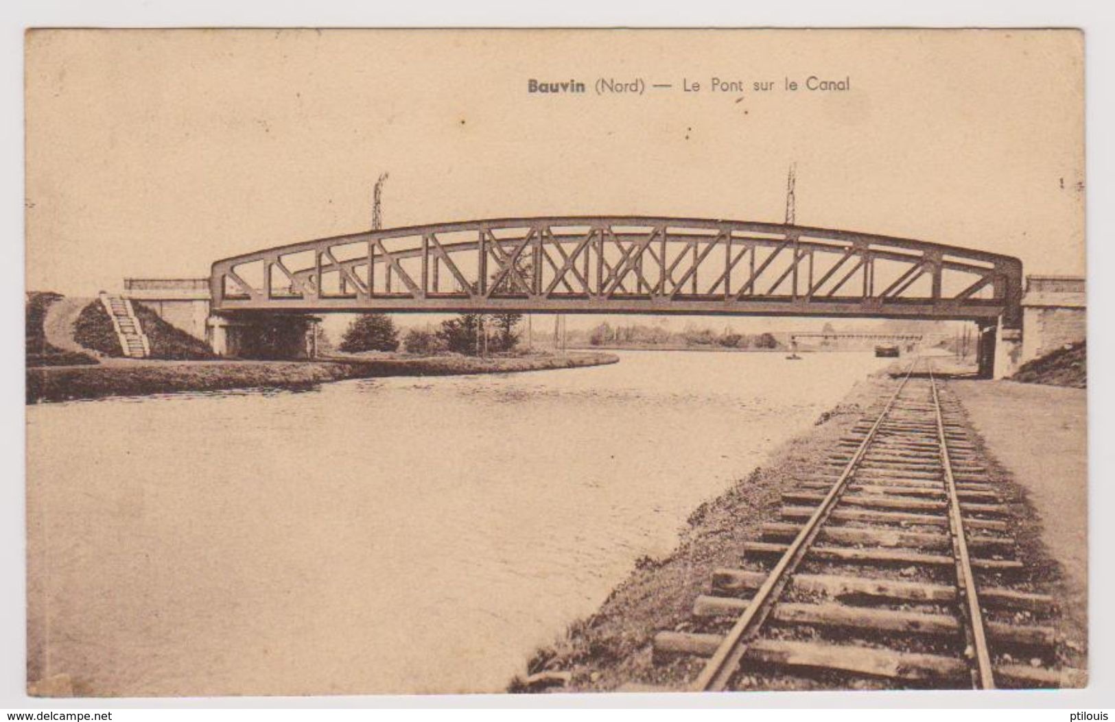 BAUVIN - Le Pont Sur Le Canal (G. Réant, Amiens) - Autres & Non Classés