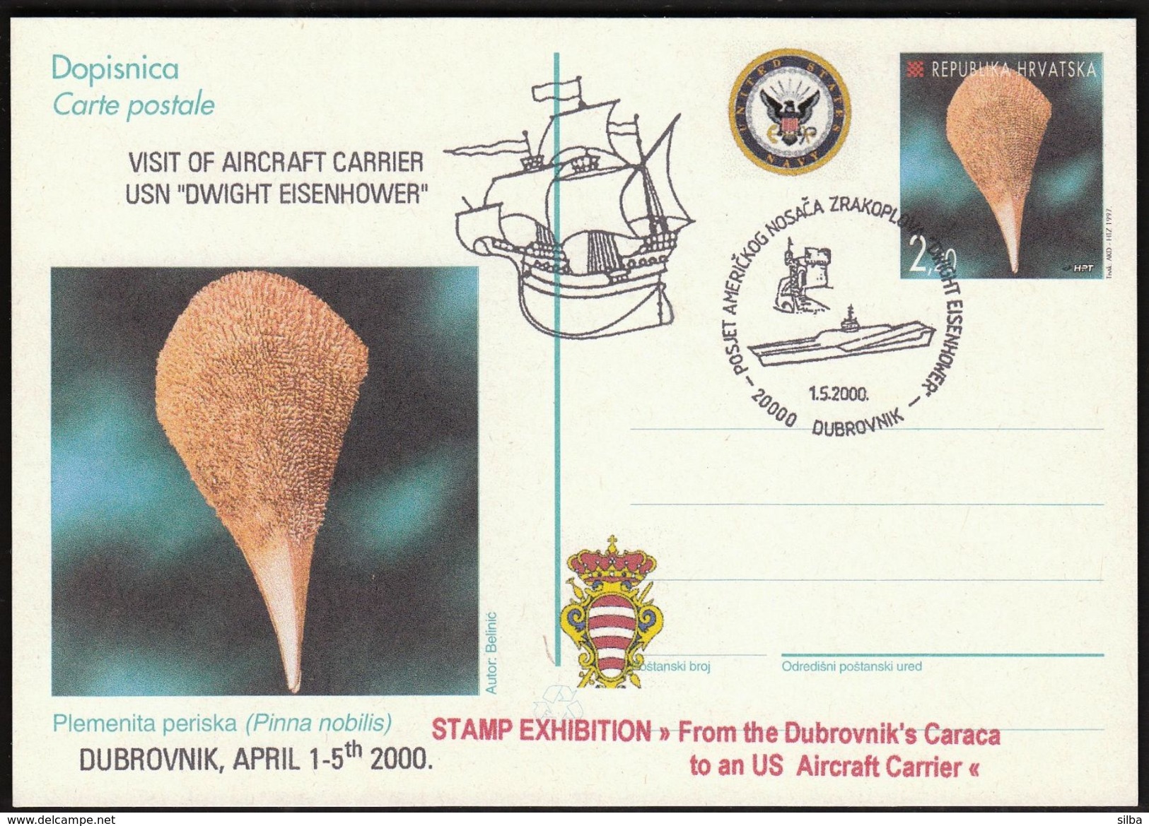 Croatia Dubrovnik 2000 / Visit Of Aircraft Carrier USN Dwight Eisenhower / Ship - Croatie