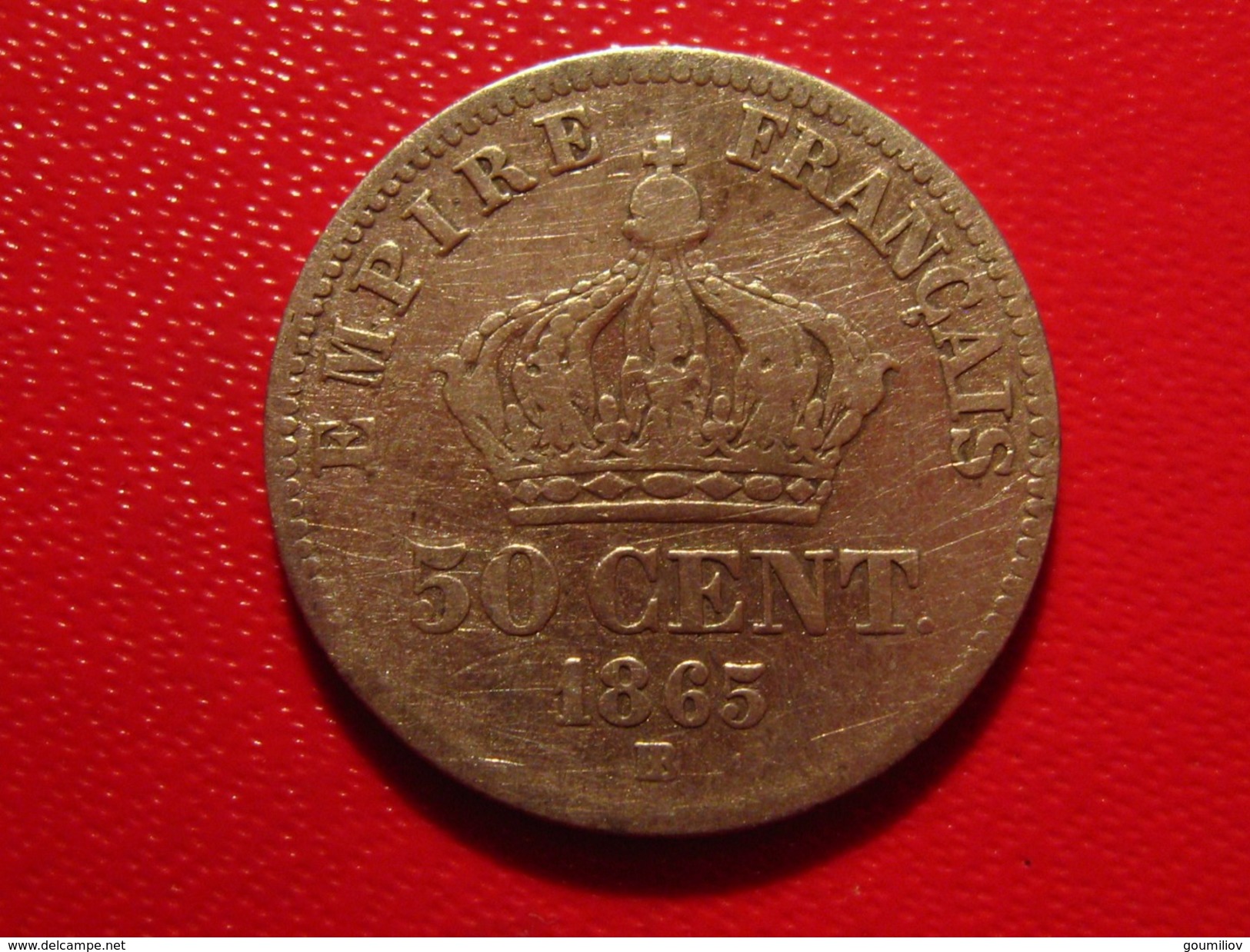 France - 50 Centimes 1865 BB Strasbourg Napoléon III 2853 - 50 Centimes