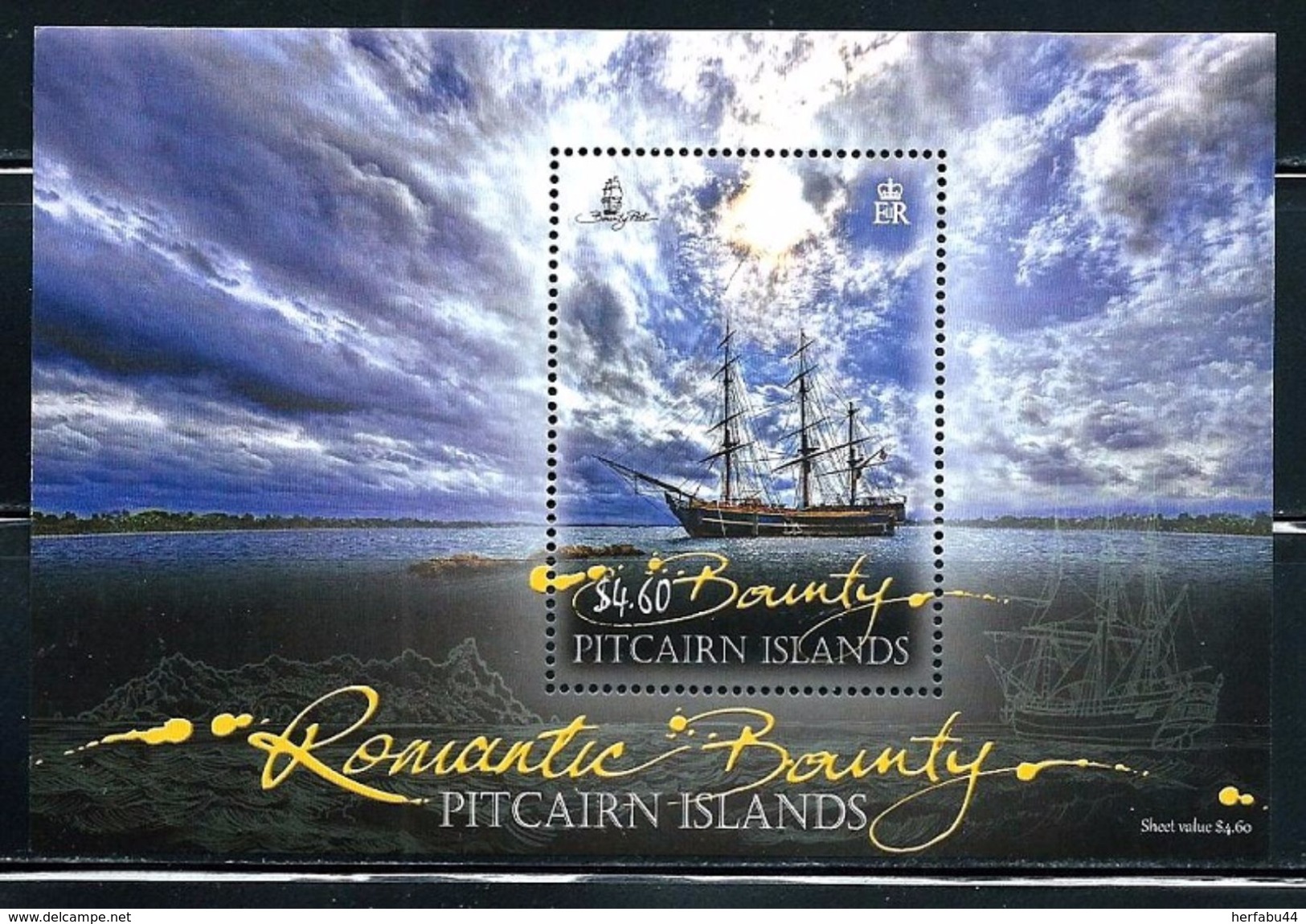 Pitcairn Islands     "Bounty-Ship"     Souvenir Sheet    SC# 741a    MNH - Pitcairneilanden