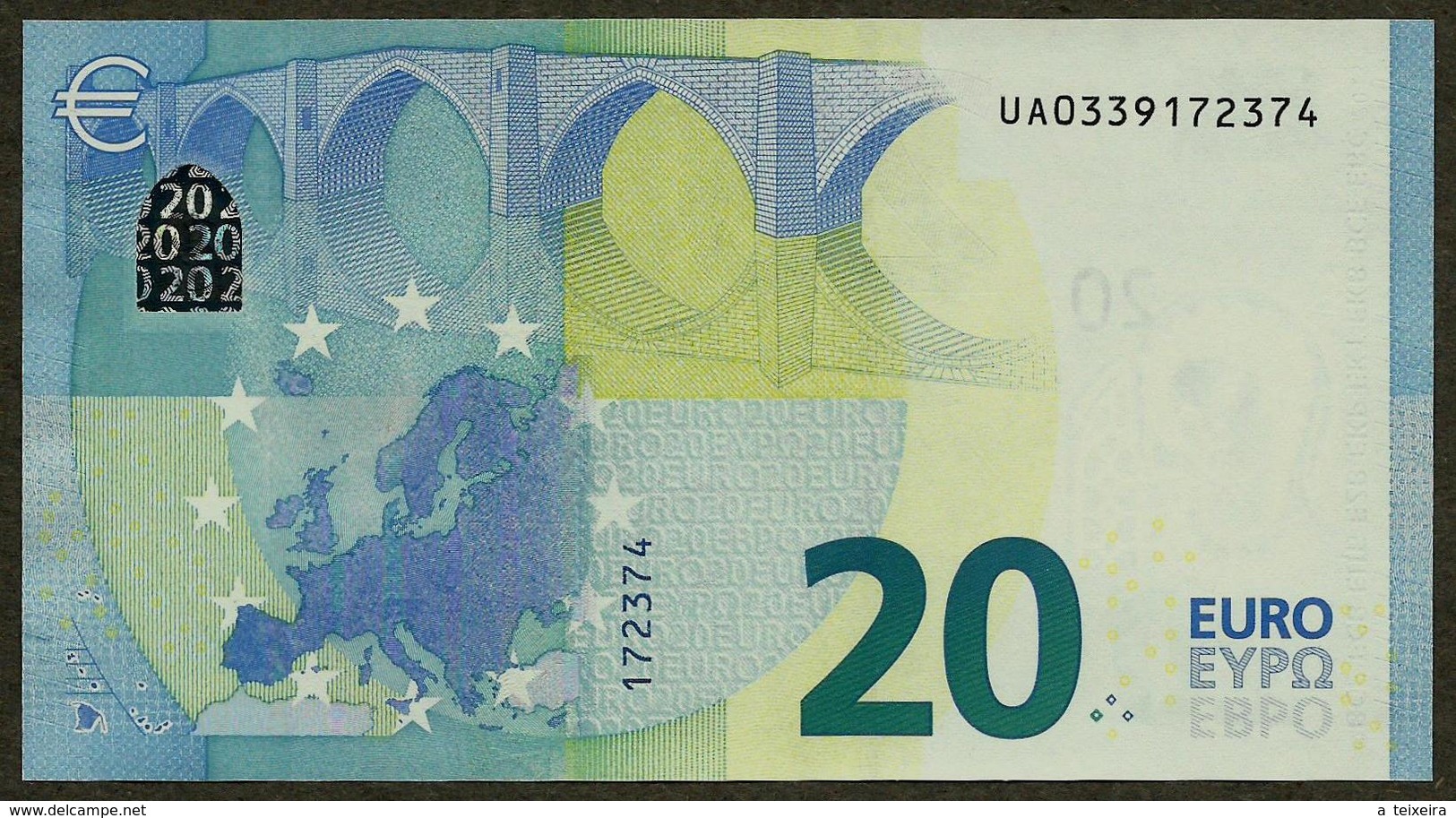 France - 20 Euro - U009 A1 - UA0339172374 - Draghi - UNC - 20 Euro