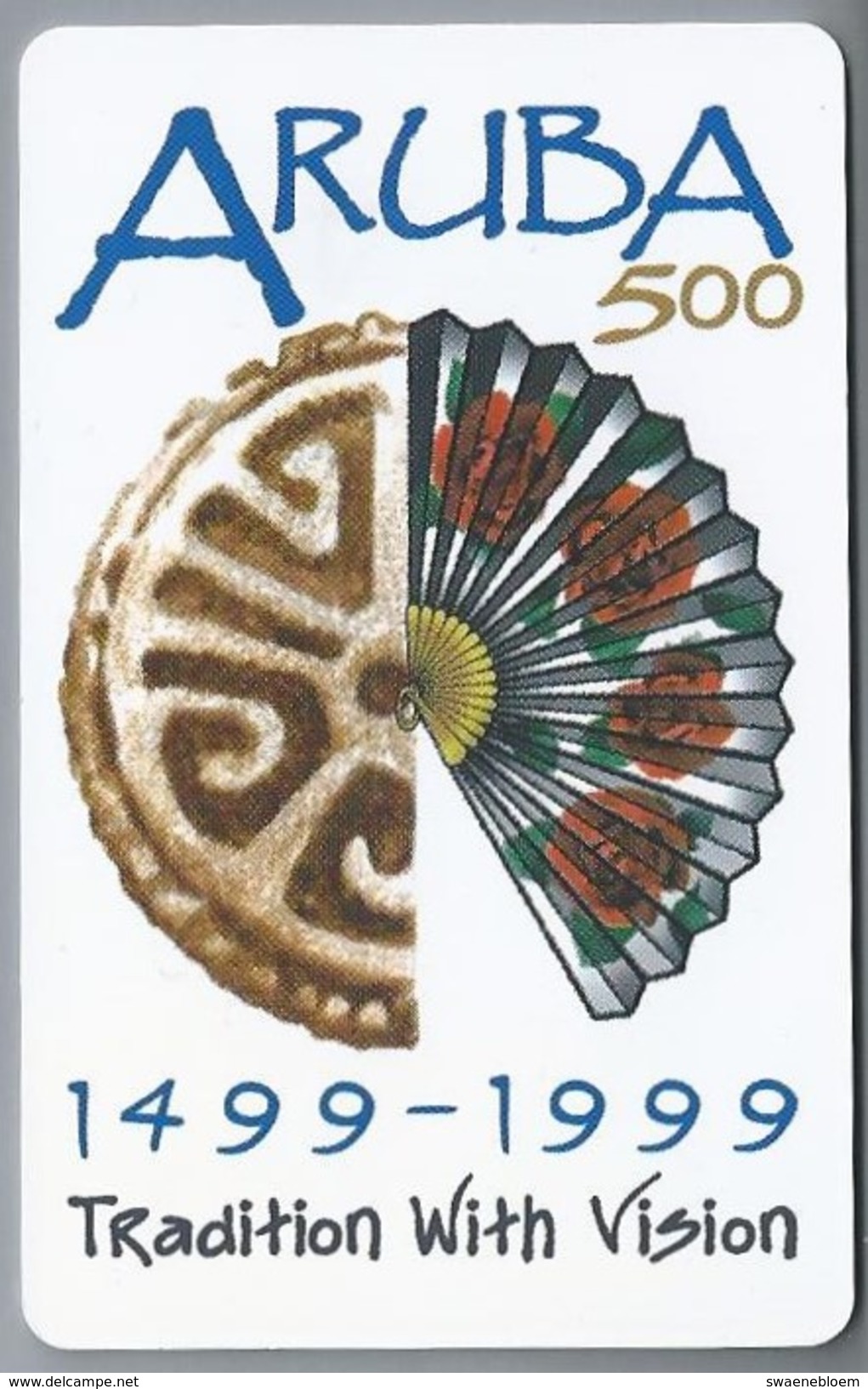 Telefoonkaart. Setar. Aruba 500. - 1499 - 1999. Tradition With Vision. 30 Units. 2 Scans - Aruba