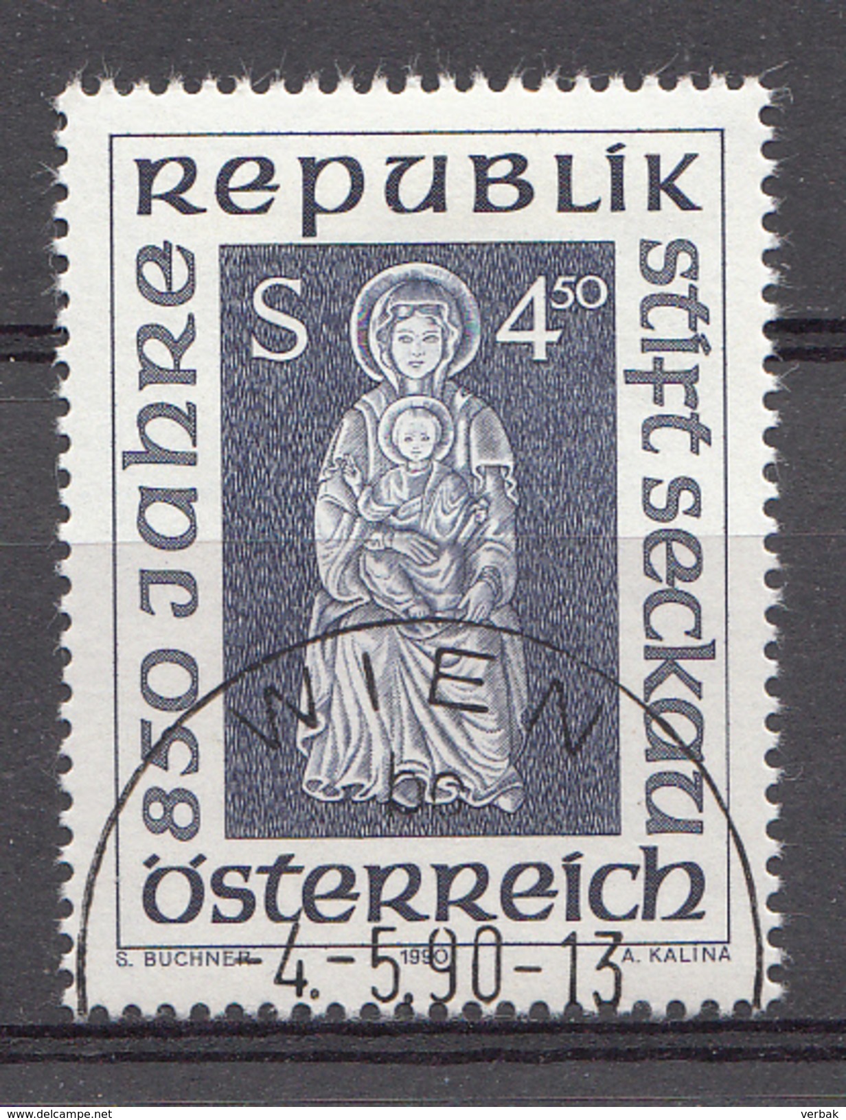 Autriche 1990  Mi.Nr: 1988 850.Jahre Stift Seckau  Oblitèré / Used / Gebruikt - Oblitérés