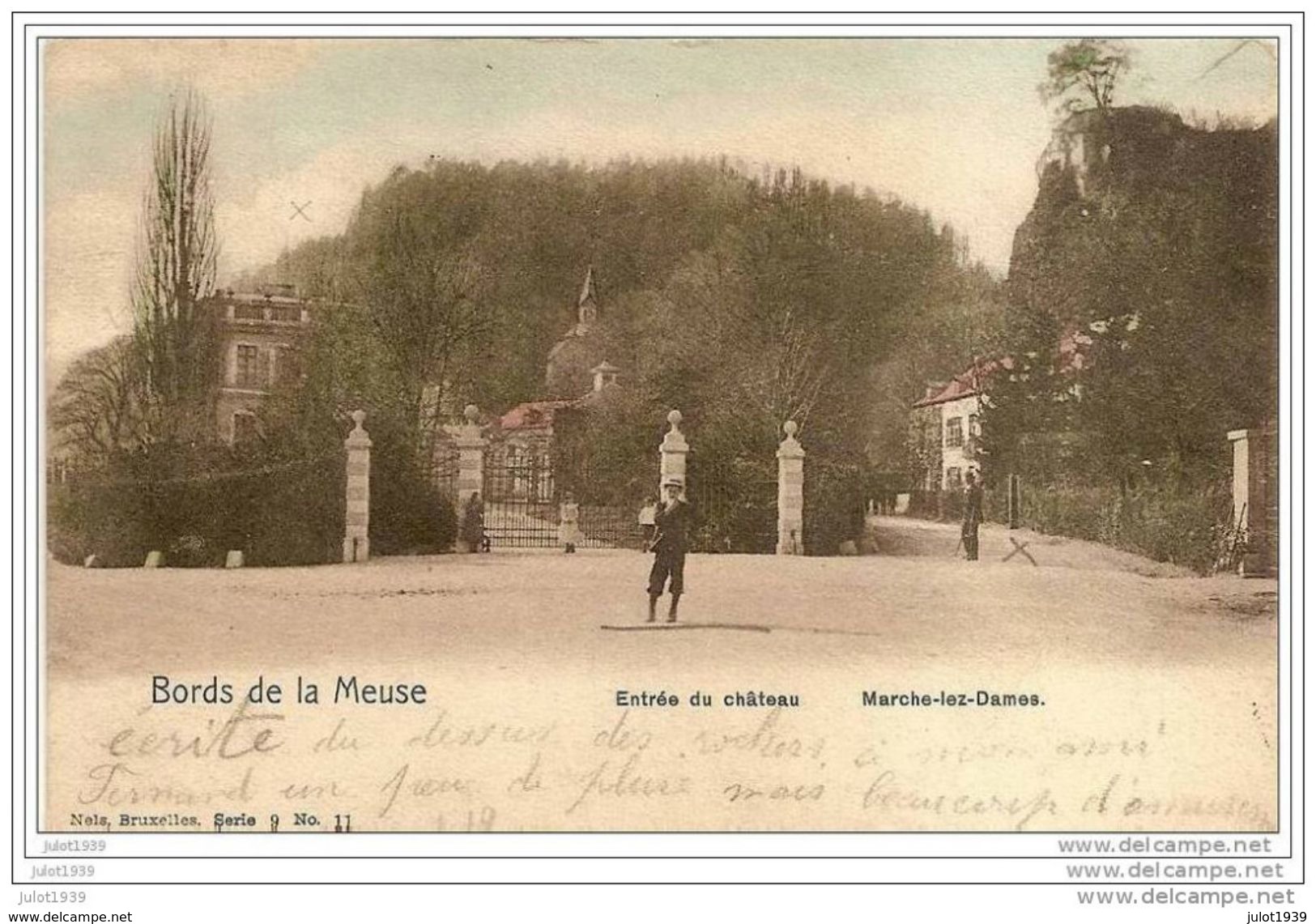 MARCHE - LES - DAMES ..-- Nels , 9 , N° 11 . 1902 Vers SAINT - SERVAIS ( Mr Fernand CASTIN ) . Voir Verso . - Namur