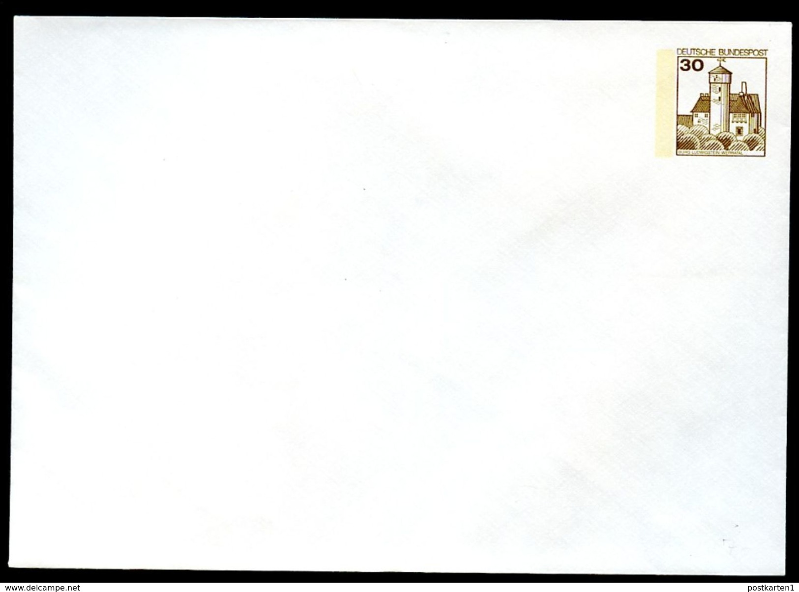 Bund PU108 A1/002 Privat-Umschlag BRAUN RAUTIERT ** 1977 - Enveloppes Privées - Neuves