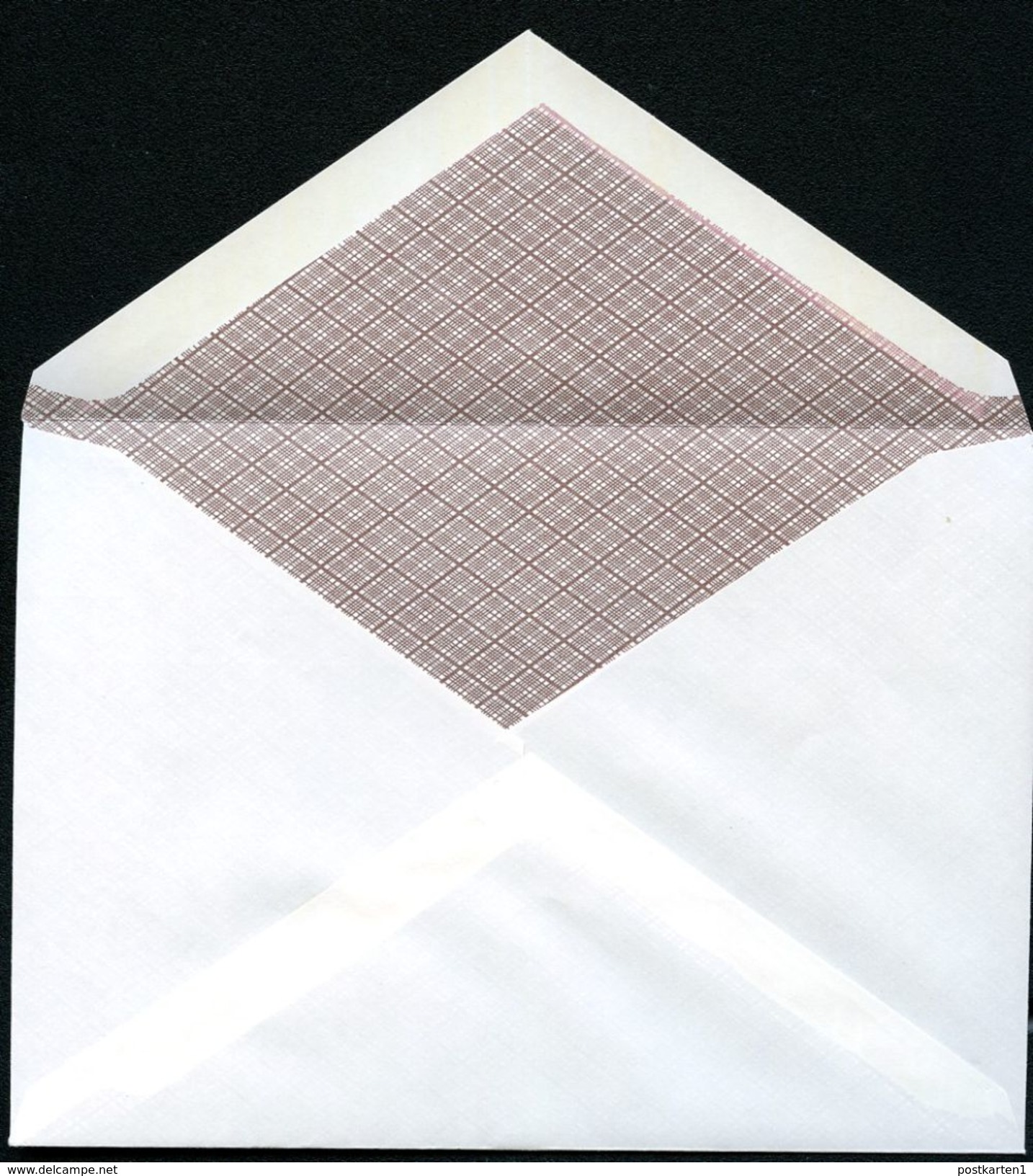 Bund PU108 A1/002 Privat-Umschlag BRAUN RAUTIERT ** 1977 - Enveloppes Privées - Neuves