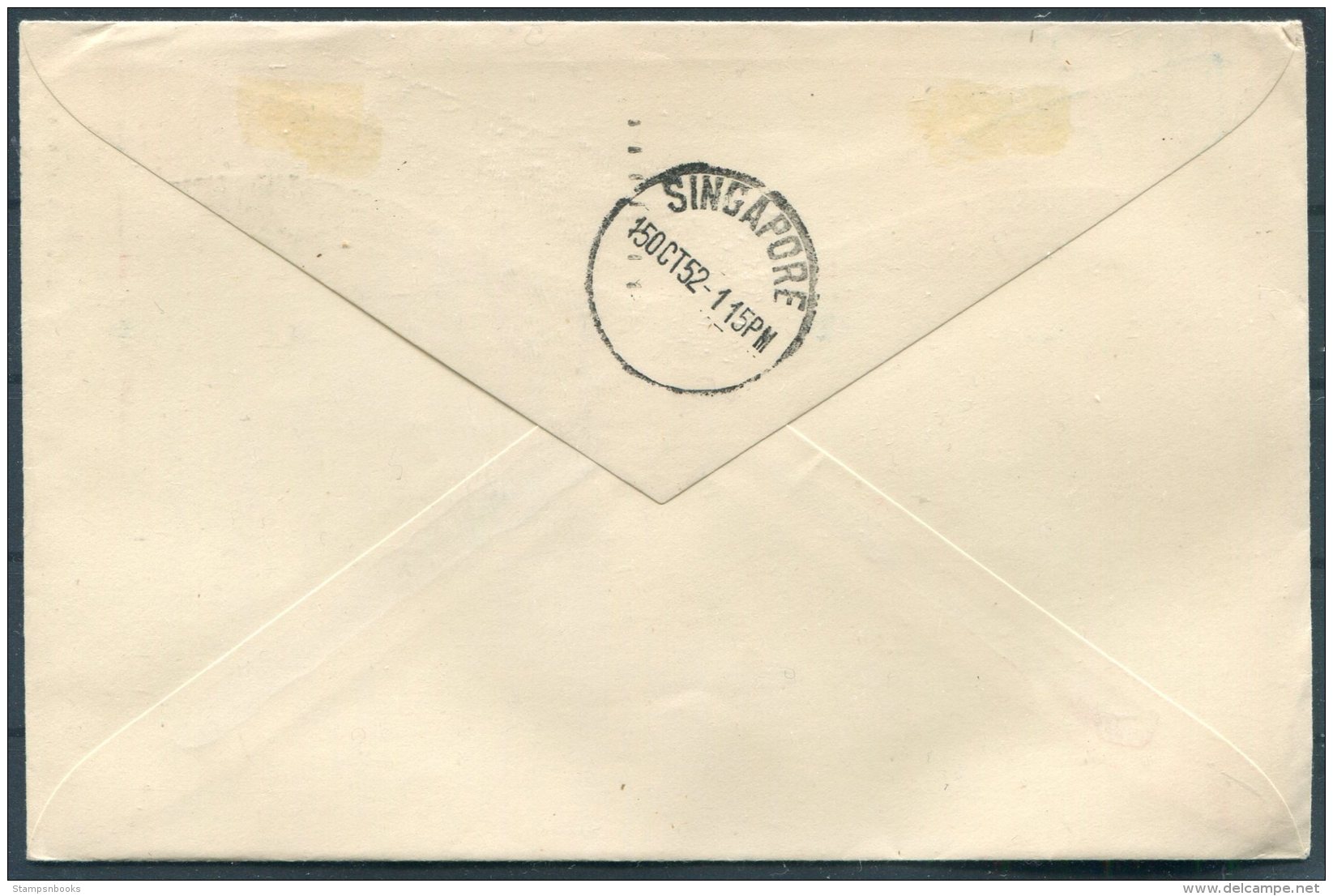 1952 GB B.O.A.C. Comet Jetliner Service First Flight Cover, London - Singapore - Covers & Documents