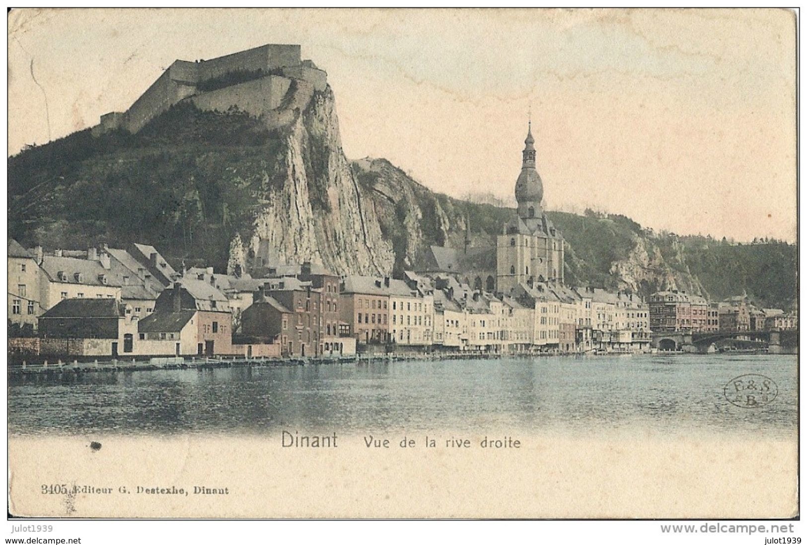 DINANT ..-- Rive Droite . 1904 Vers BIEVRE ( Melle M. CLAESSENS ) . Voir Verso . - Dinant