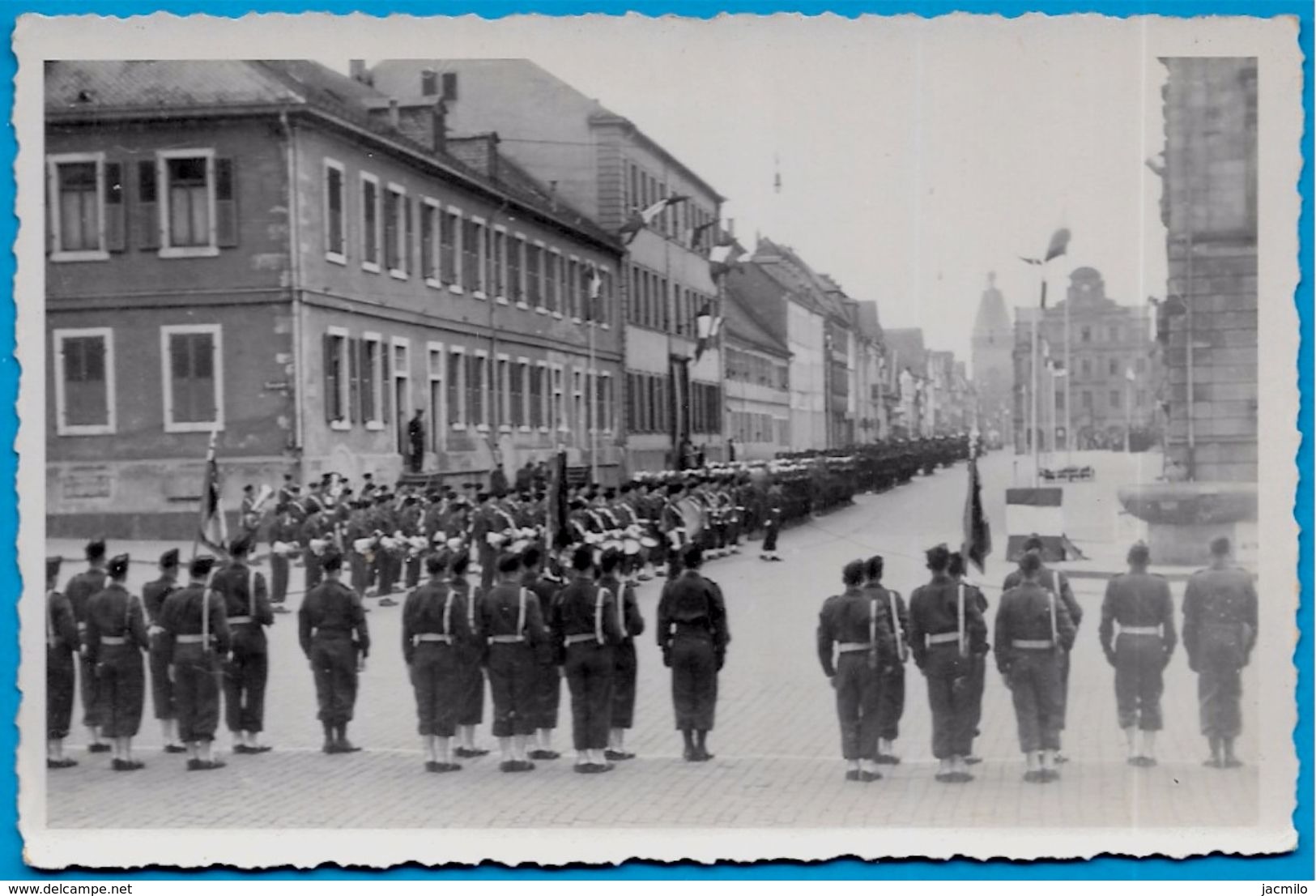 PHOTO Photographie - Forces Françaises D'Occupation Spire SPEYER Allemagne * Cérémonie Militaire MILITARIA - War, Military