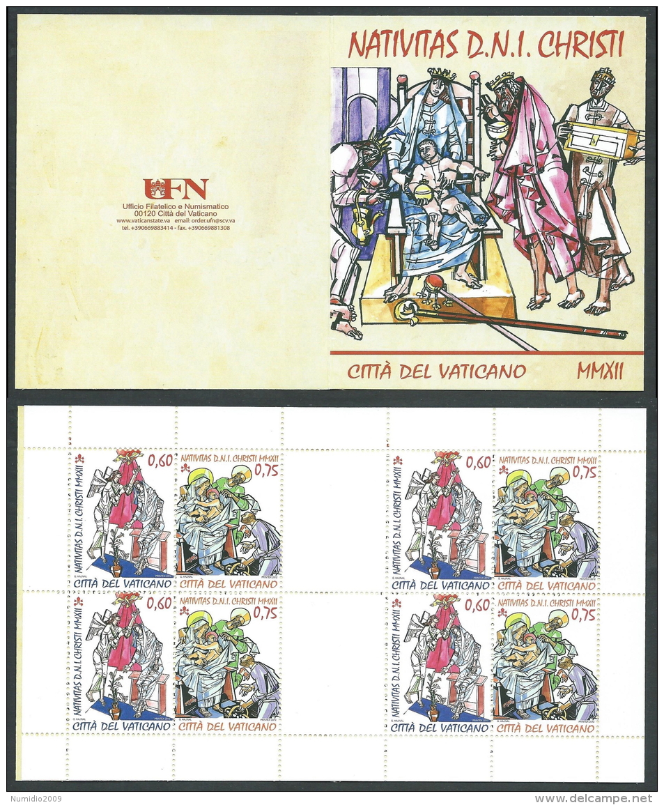 2012 VATICANO LIBRETTO NATALE MNH ** - KD - Carnets