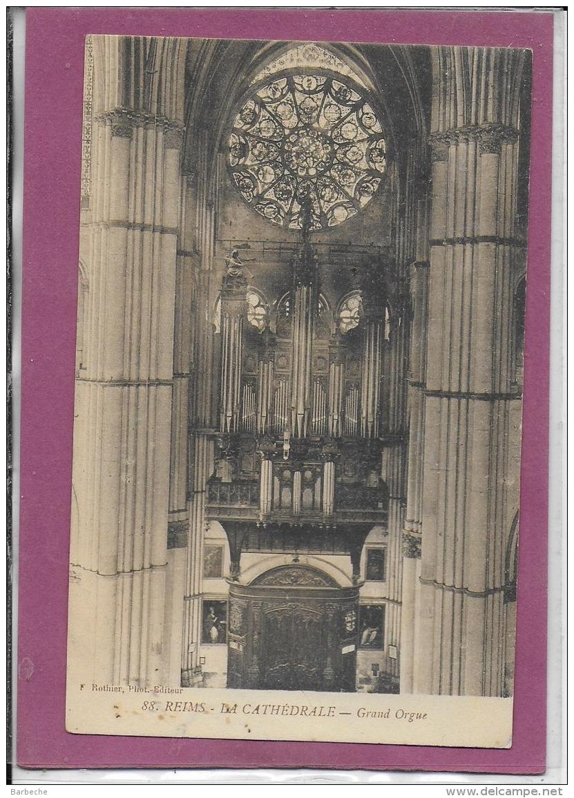 REIMS .- LA CATHEDRALE .- GRAND ORGUE - Musik