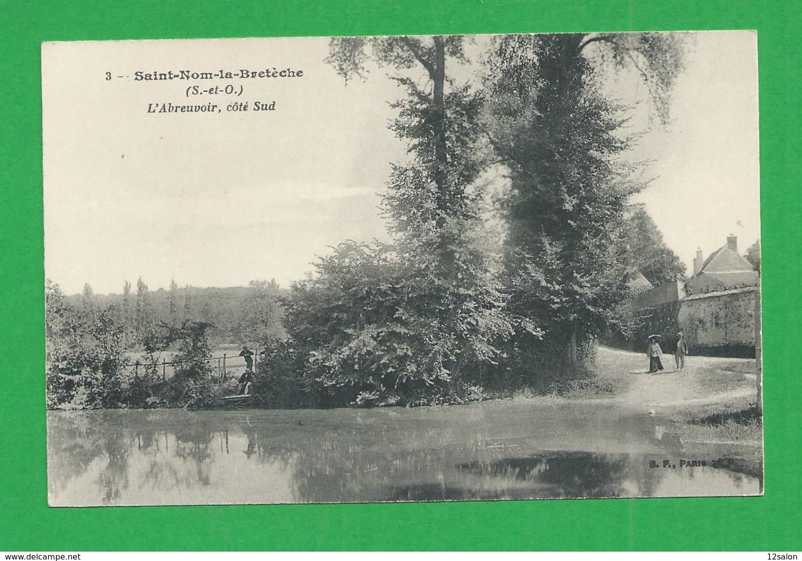 Cartes Postales 78 YVELINES SAINT NOM LA BRETECHE Abreuvoir Coté Sud - St. Nom La Breteche