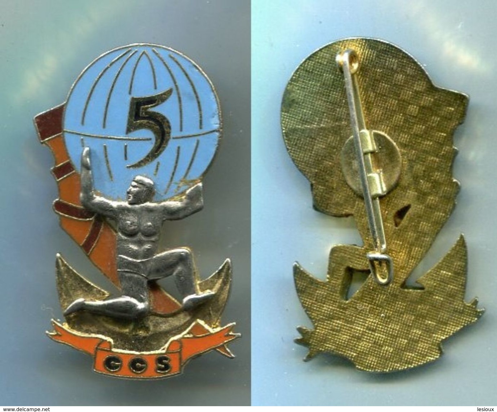 D24 INSIGNE TDM 5° R.I.Ma, 5° Cie TROUPES DE MARINE - Armée De Terre