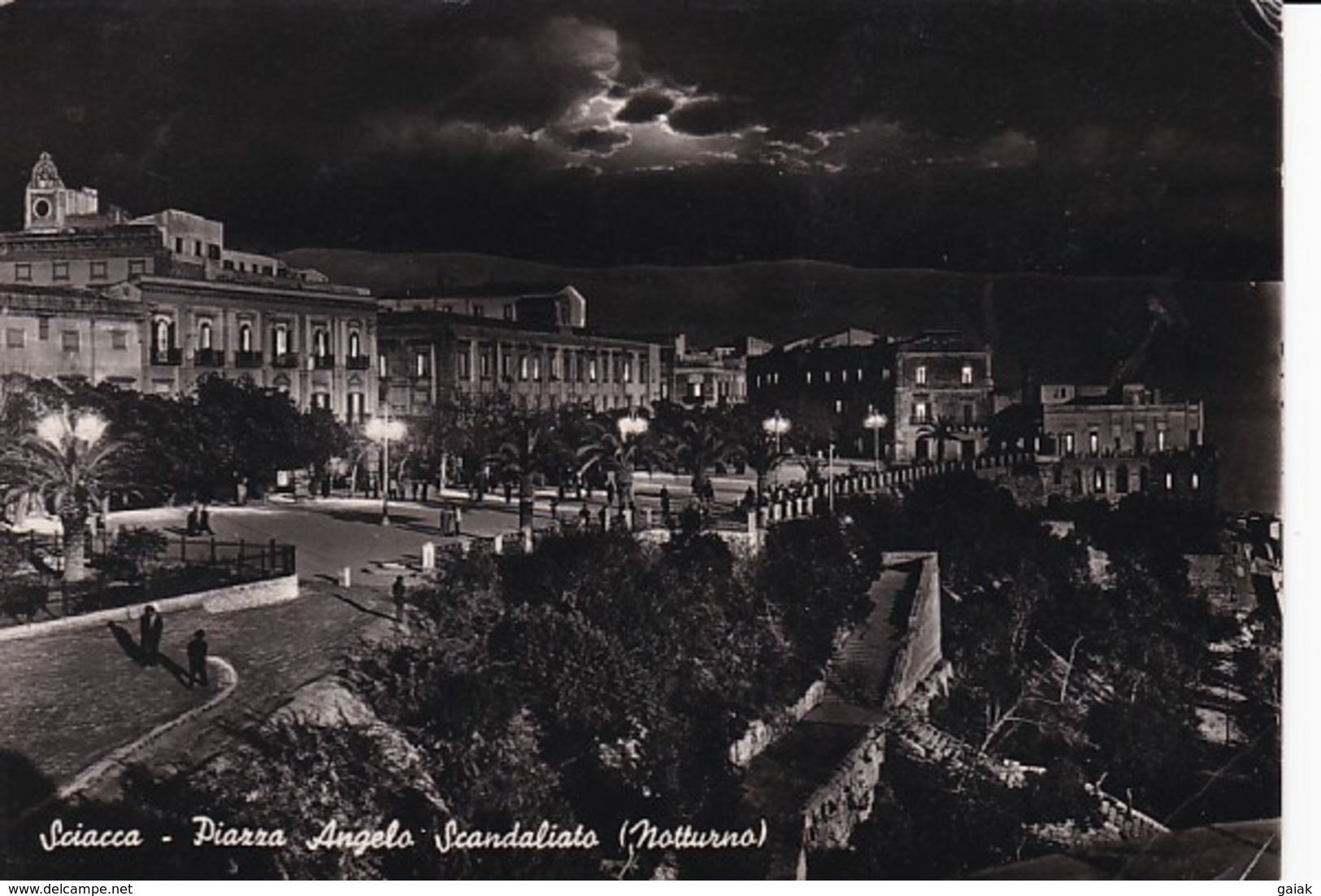 R671 SCIACCA - PIAZZA ANGELO SCANDALIATO - NOTTURNO - Agrigento