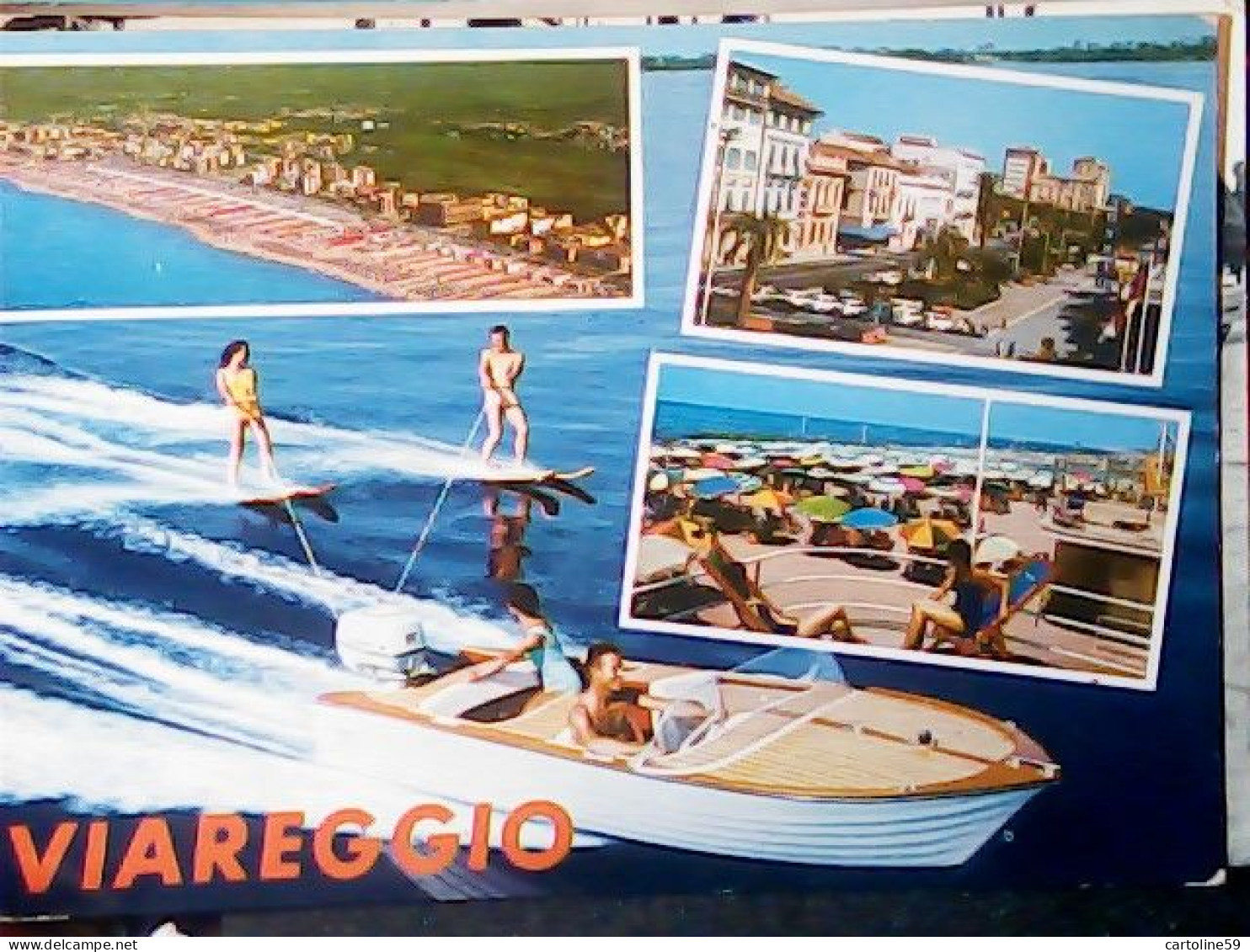 VIAREGGIO  VEDUTE Motoscafo E Sci Nautico   VB1972 GL19625 - Wasserski