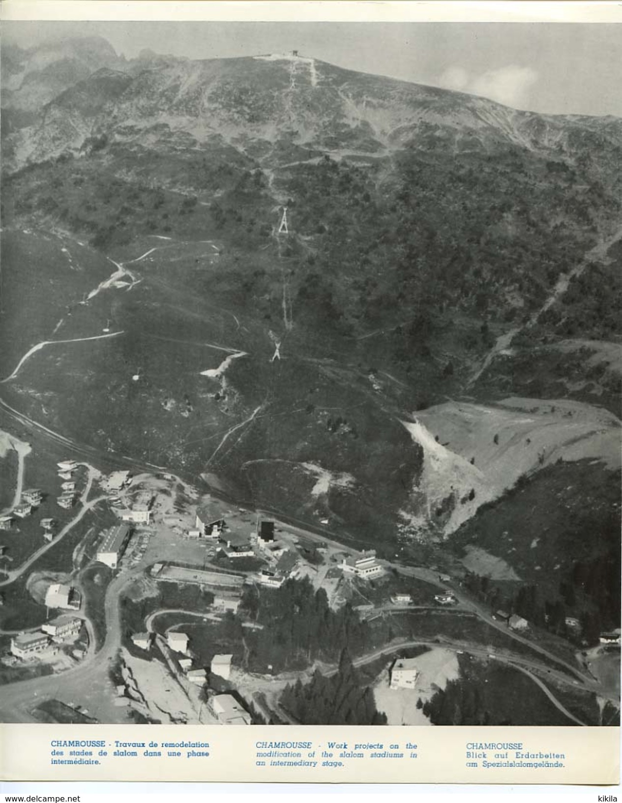 Photo Chamrousse Travaux De Terrassement Pour Remodeler *  X° Jeux Olympiques D'Hiver De Grenoble 1968 Olympic Games 68 - Other & Unclassified