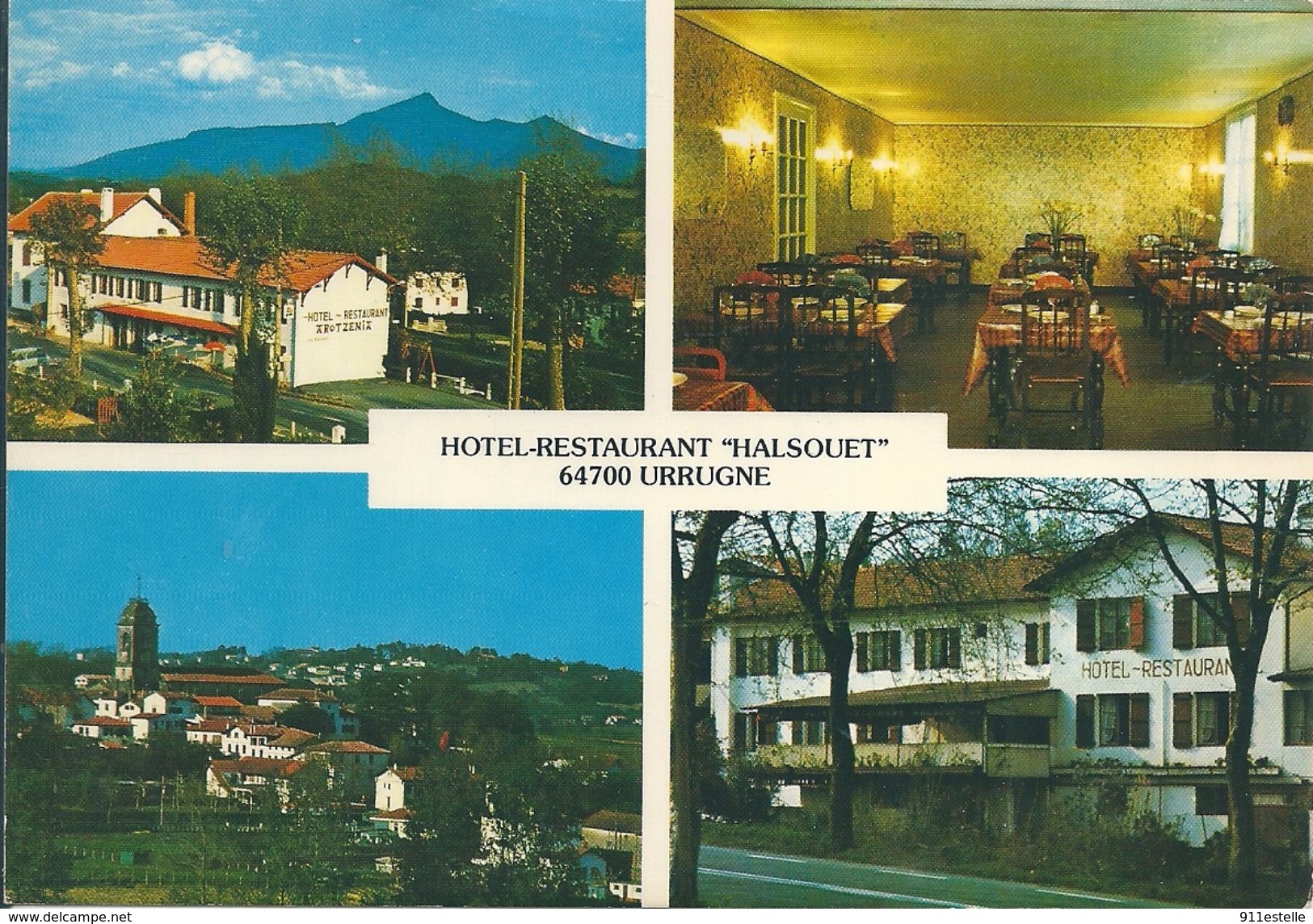 64 URRUGNE   - HOTEL   "  AROTZENIA " - Urrugne