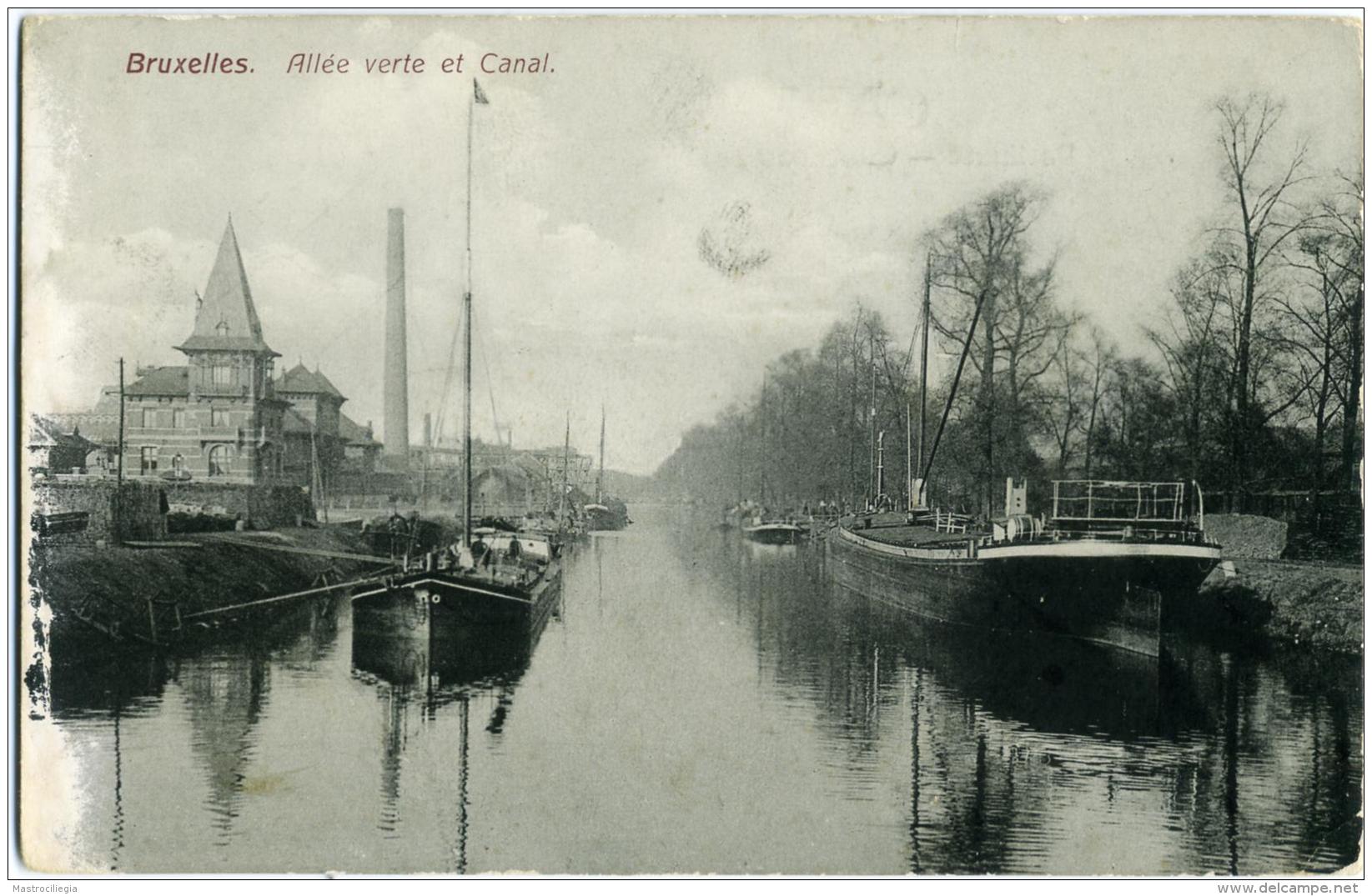 BELGIO  BRUXELLES  Allée Verte Et Canal - Hafenwesen