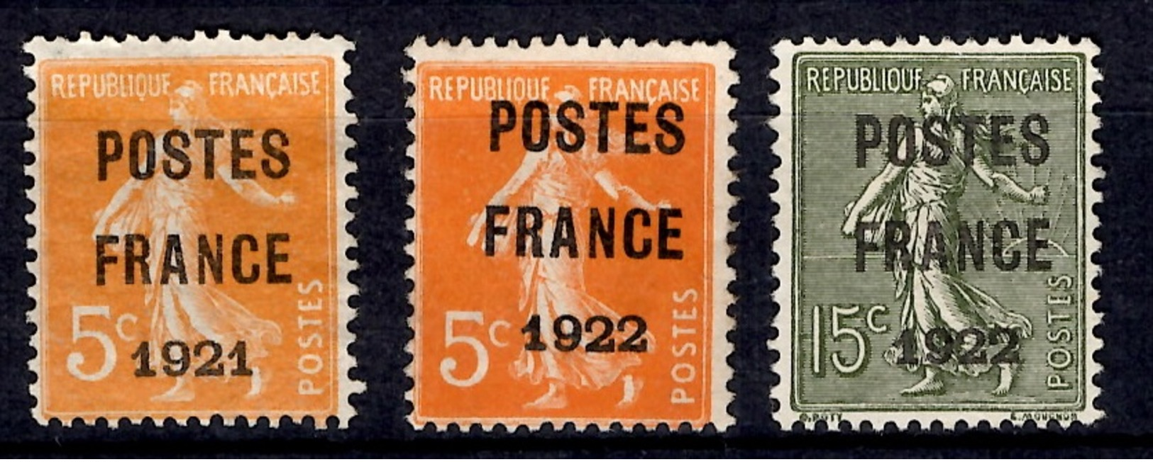 France Préoblitérés Postes France YT N° 33, N° 36 Et N° 37 Oblitérés. B/TB. A Saisir! - 1893-1947