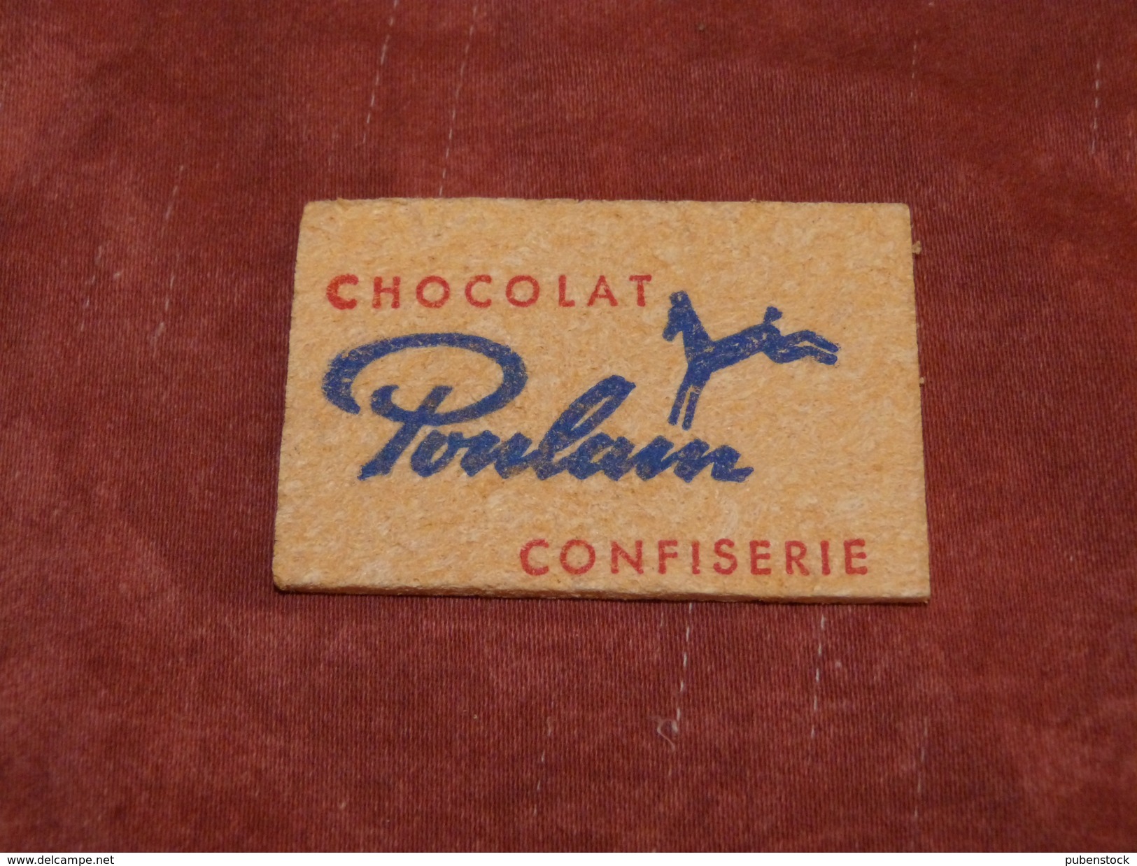 Petite éponge "CHOCOLAT POULAIN" - Chocolat