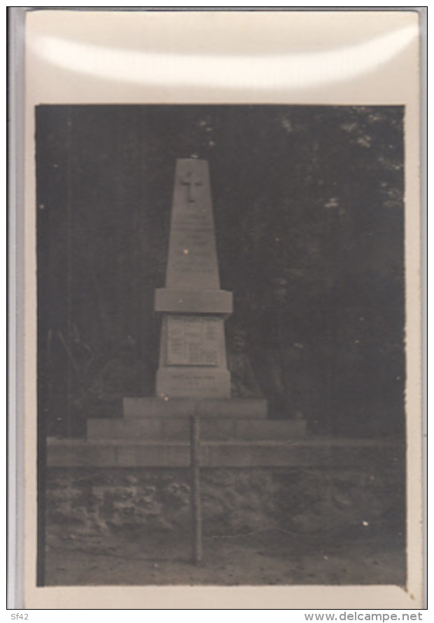 MACHEMONT       CARTE PHOTO  MONUMENT DE MONTIGNY . SEPTEMBRE 1915 - Guerre 1914-18