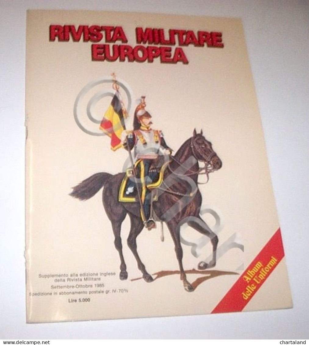 Militaria Uniformi Rivista Militare Europea - Belgio - 1^ Ed. 1985 - Altri & Non Classificati