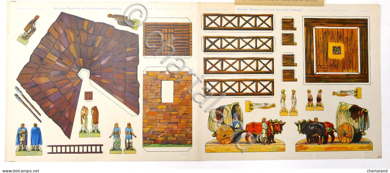 Gioco Costruzione -  Romischer Wachtturm Am Limes (Grenzwall) - 1930 Ca. - Giocattoli Antichi