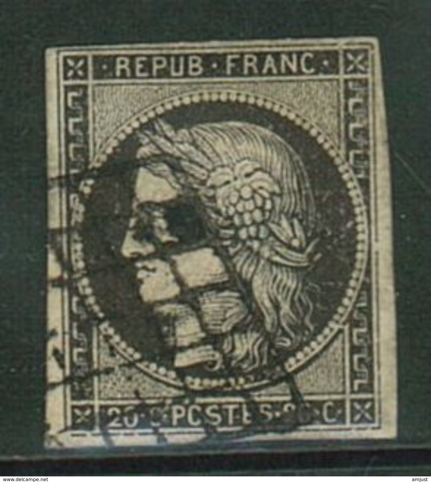 France // 1849-1850 // Yvert & Tellier Cérès No.3 Oblitéré - 1849-1850 Ceres