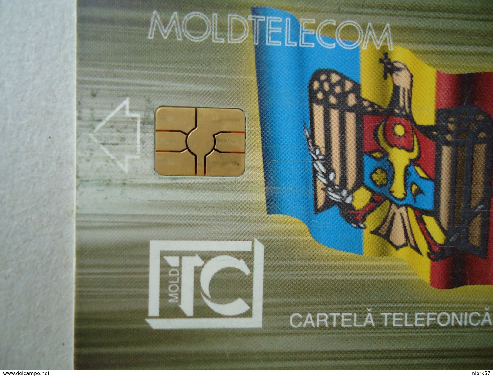 MOLDOVA USED CARDS  RRR   RED CHIPS   3 PHOTO - Moldavia