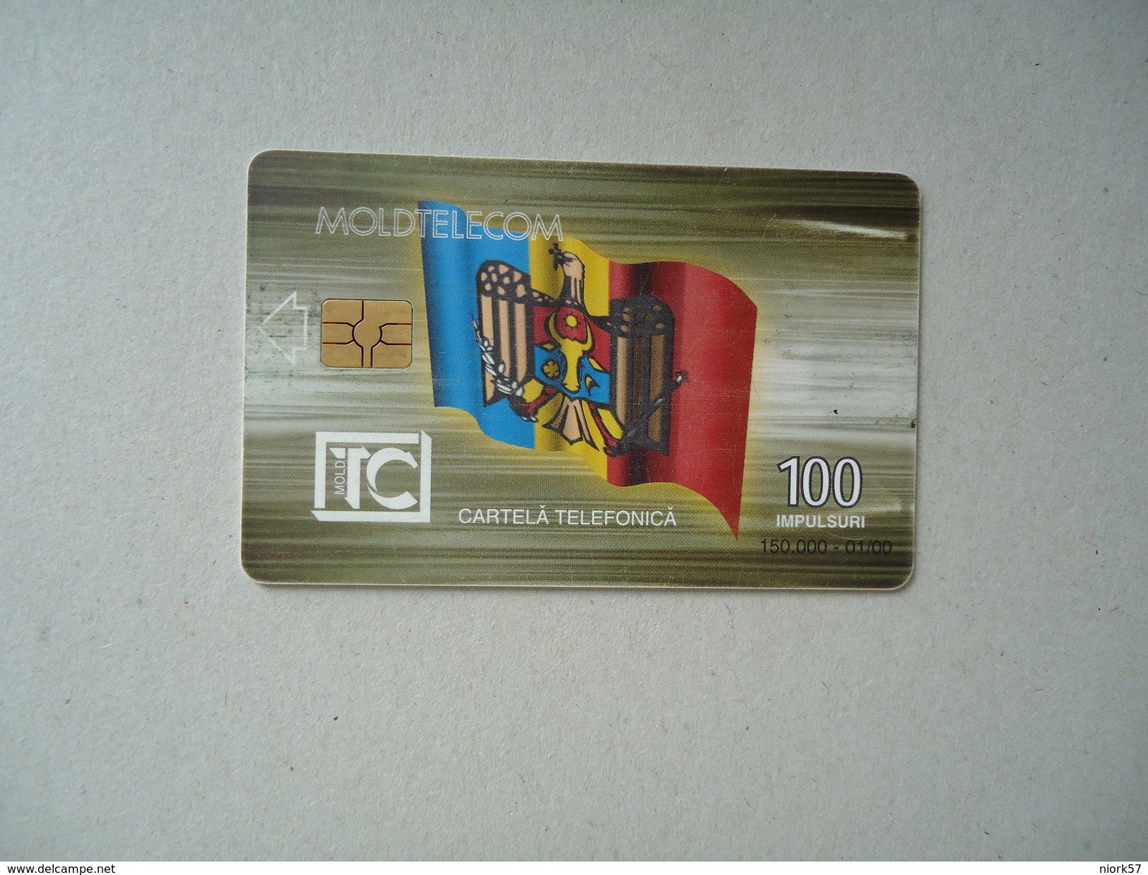 MOLDOVA USED CARDS  RRR   RED CHIPS   3 PHOTO - Moldavie