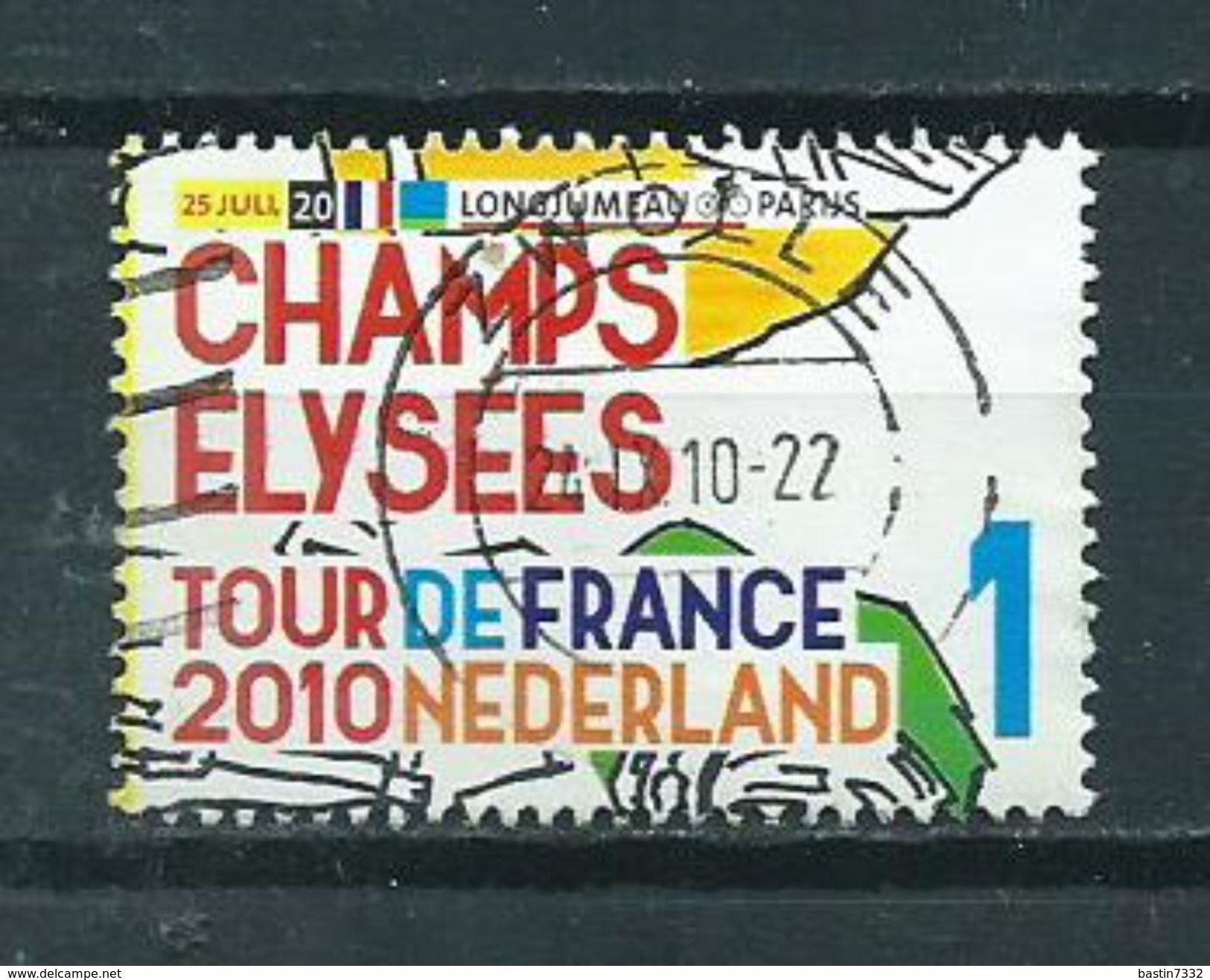 2010 Netherlands Tour De France,champs Elysees Used/gebruikt/oblitere - Gebruikt