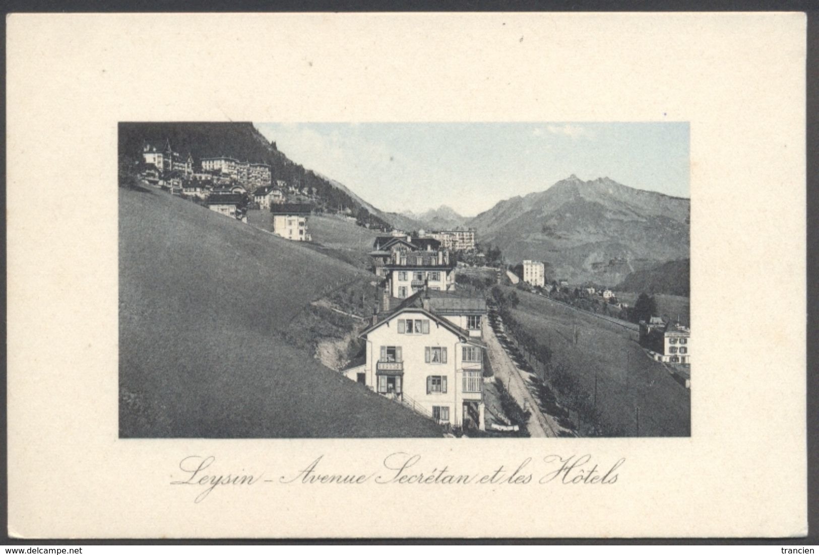 Leysin - Avenue Secrétan Et Les Hôtels - Phot. Jullien Fr - Mag. Ch. Traphagen - Voir 2 Scans - Leysin