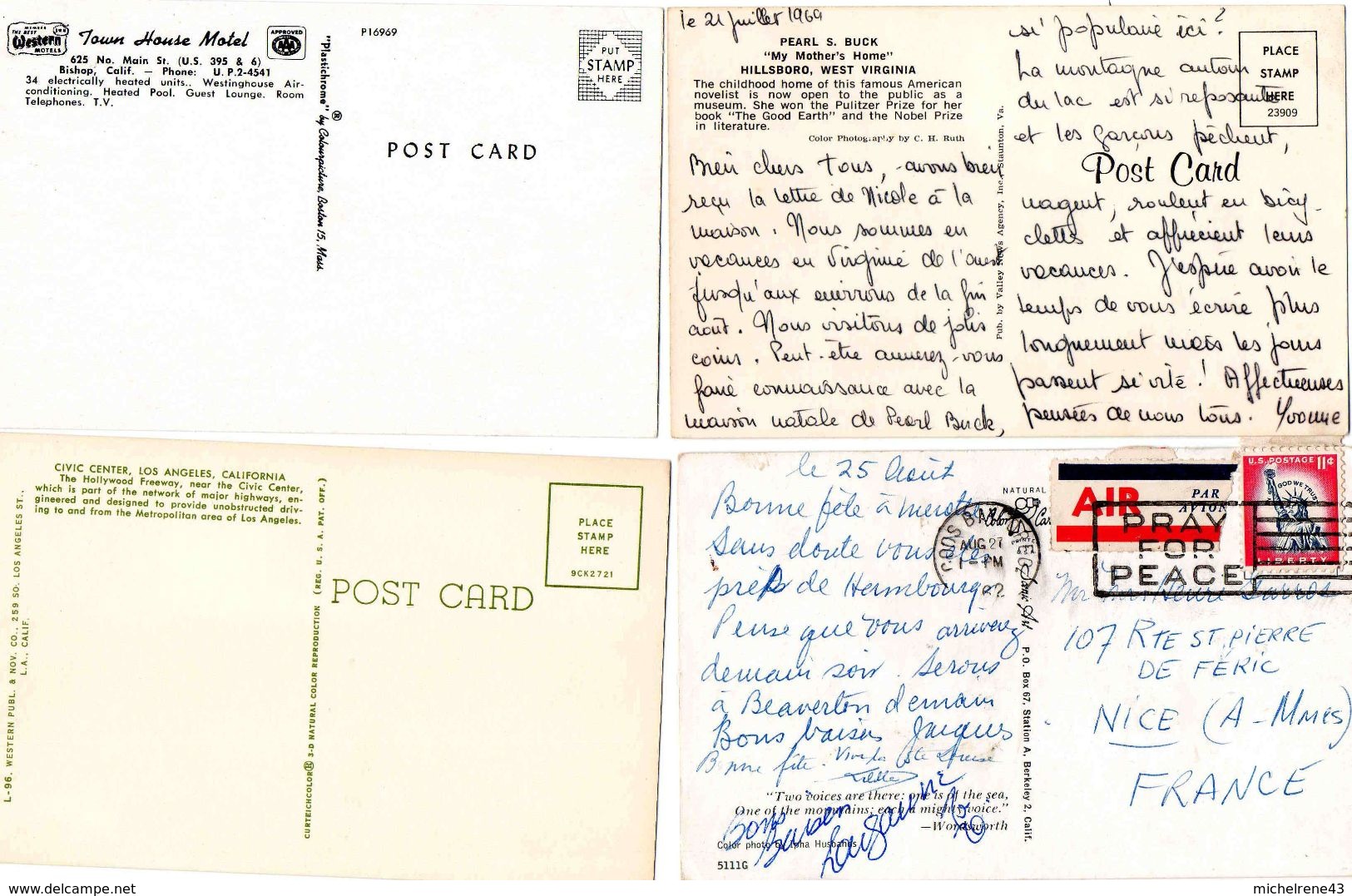 LOT Carte Postale ETATS UNIS - Autres & Non Classés