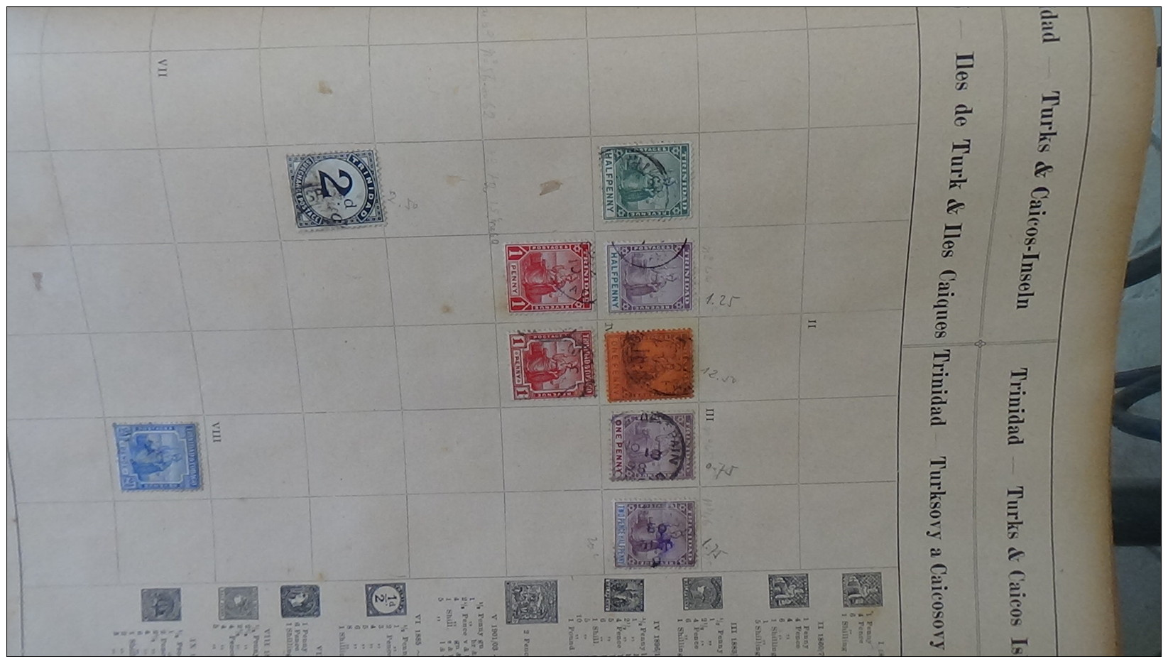 1er timbres de quelques pays du monde sur feuilles d'album. A saisir !!!