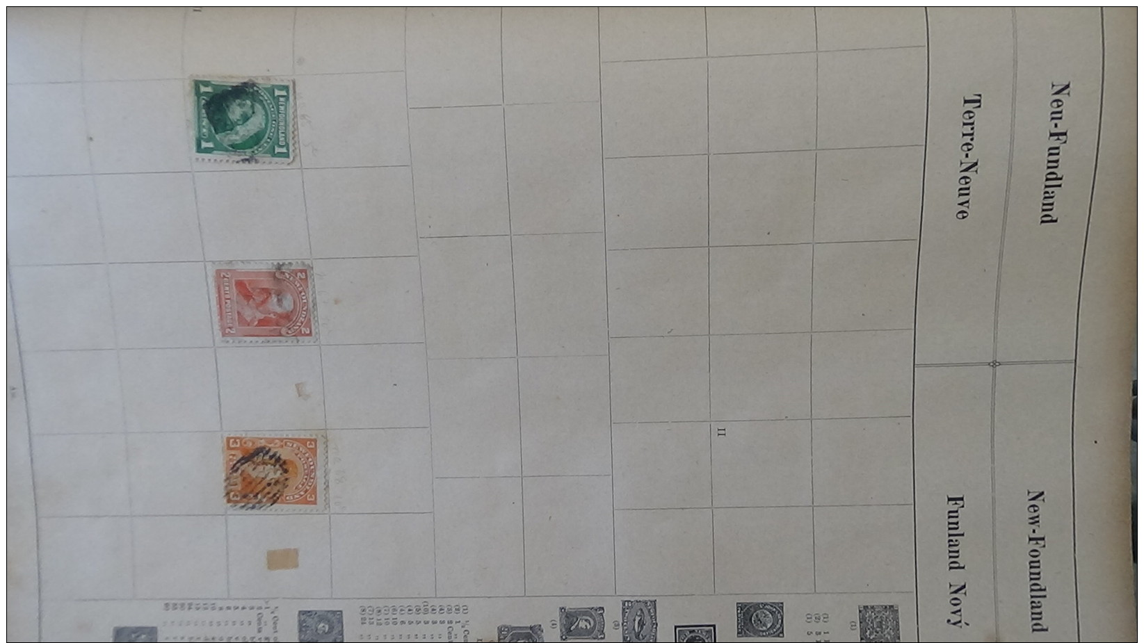 1er timbres de quelques pays du monde sur feuilles d'album. A saisir !!!