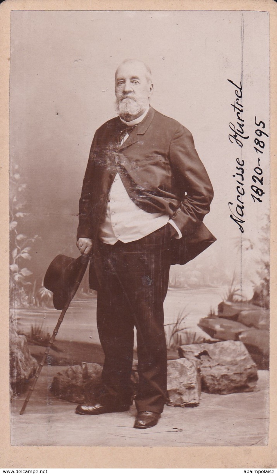 Photos Originales  Anciennes CDV   Photo Homme Narcisse Hurtrel 1890  Ref 134 - Anciennes (Av. 1900)