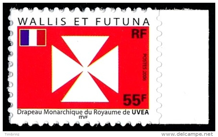 WALLIS ET FUTUNA 2006 - Yv. 657 **   Cote= 1,70 EUR - Drapeau Royaume D'Uvéa. Adhésif De Carnet  ..Réf.W&amp;F21842 - Unused Stamps